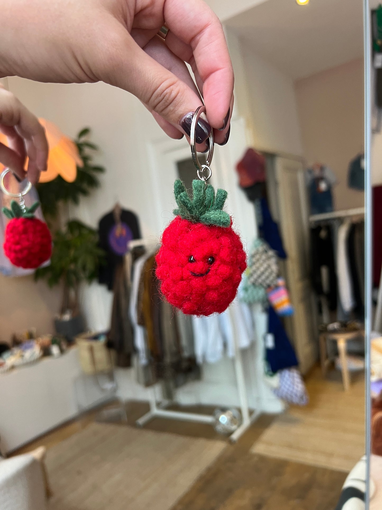 Wollen keychains
