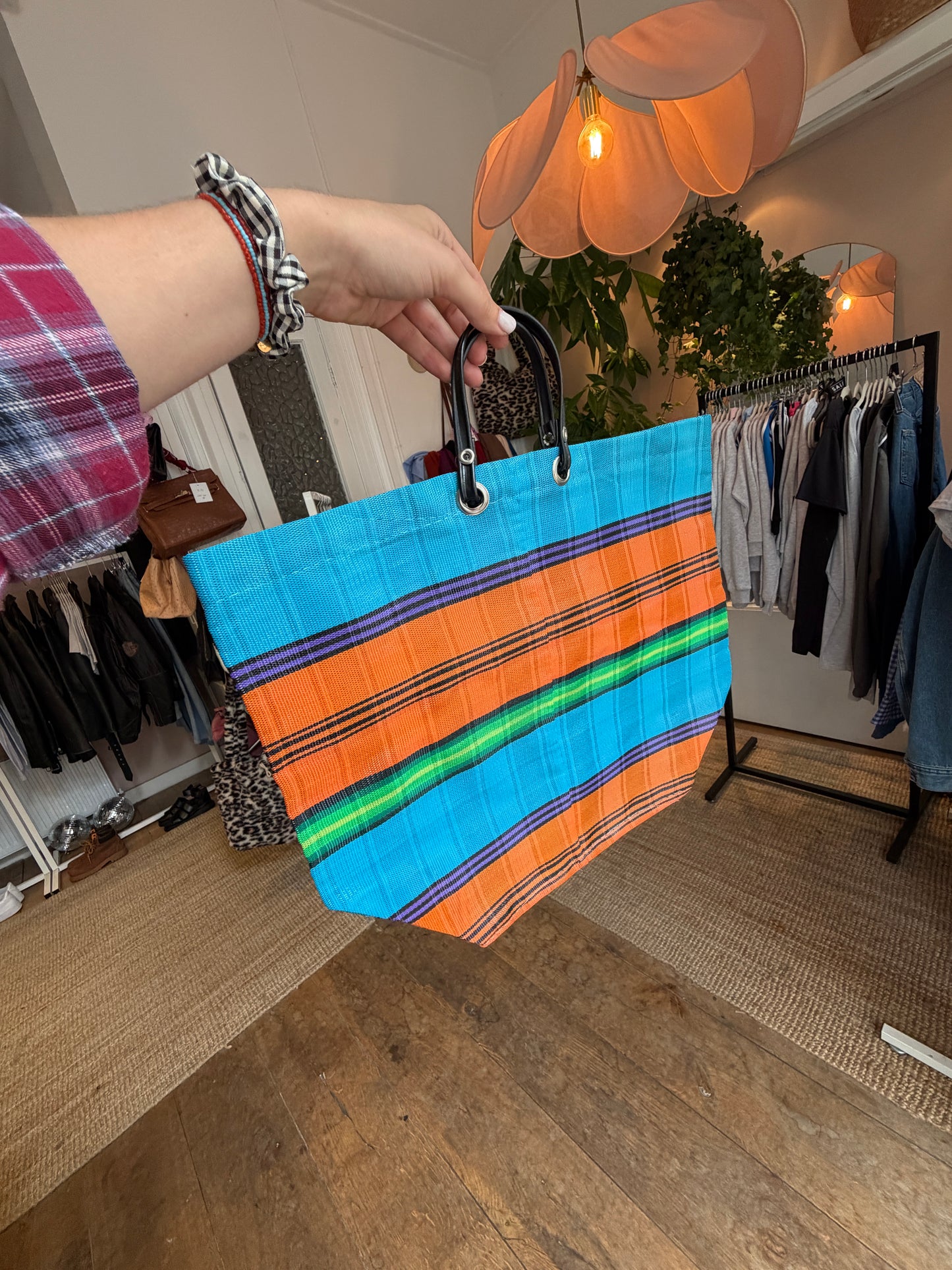 Retro vintage boodschappentas
