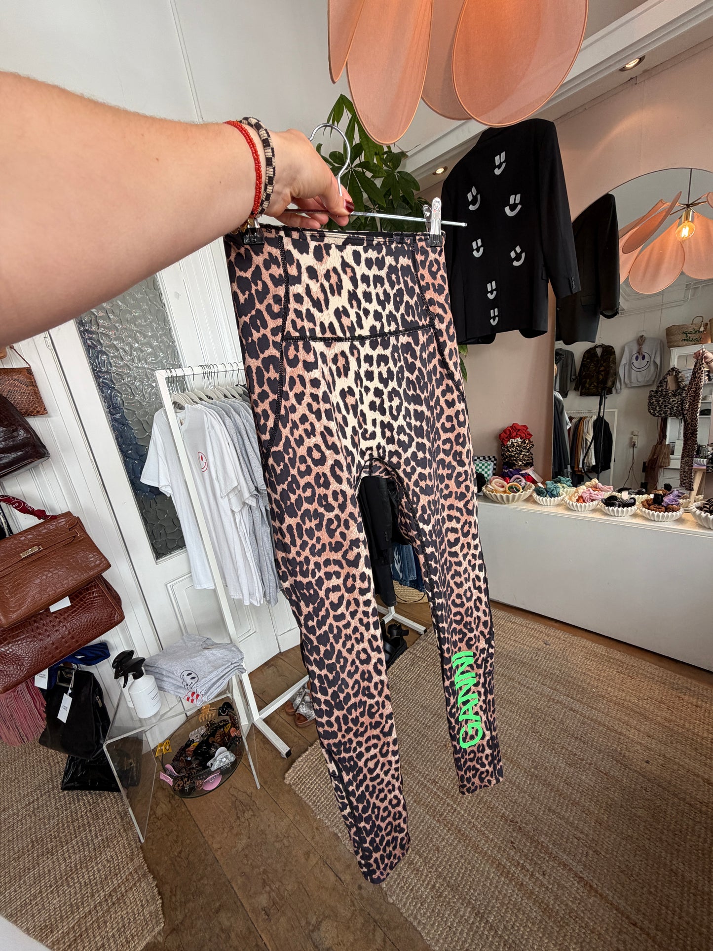Ganni sportlegging luipaard