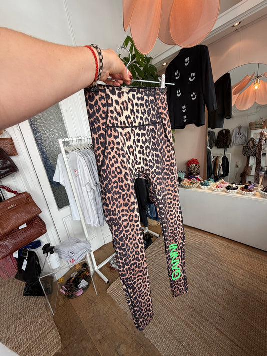 Ganni sportlegging luipaard