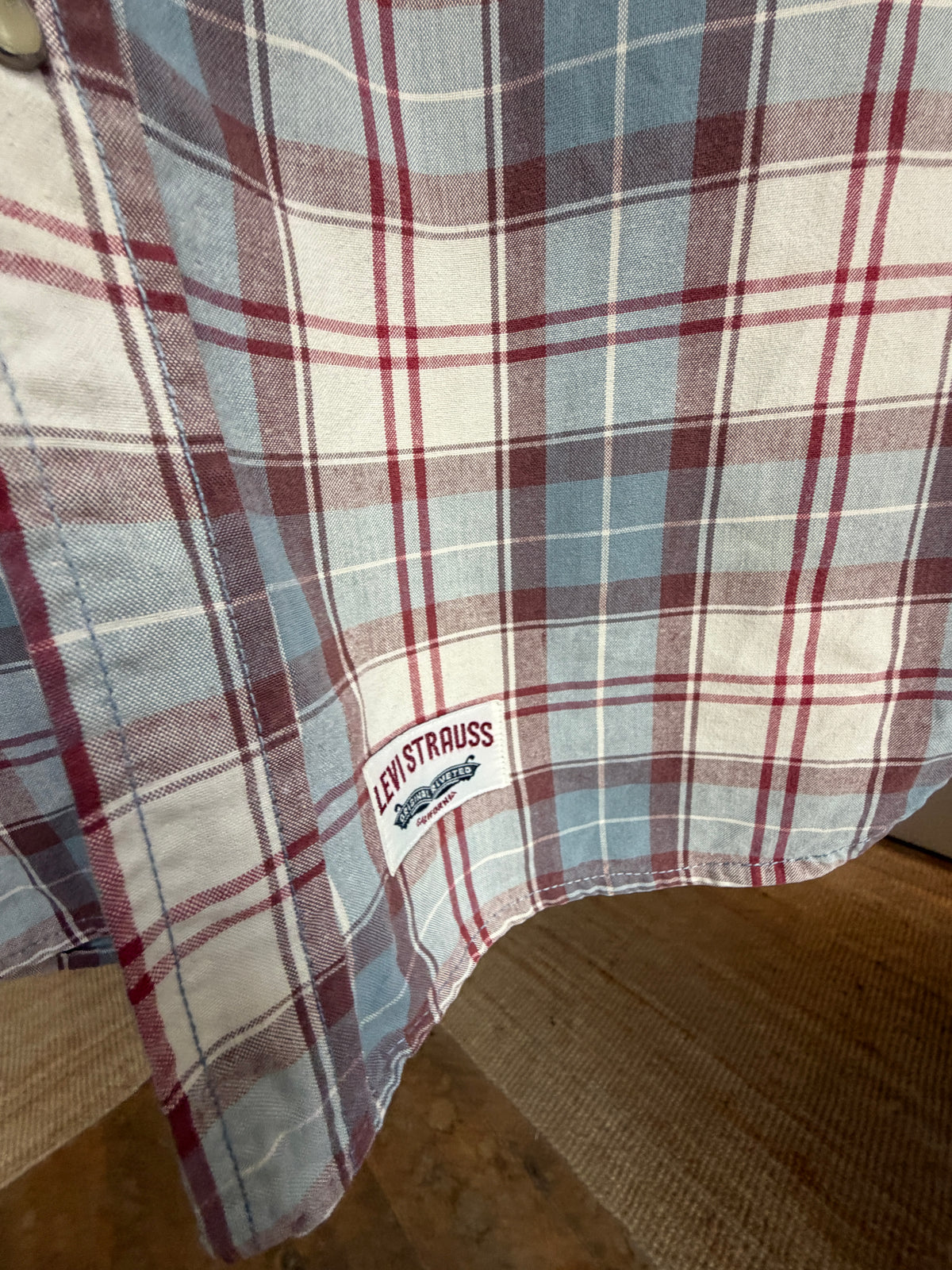 Oversized Levis checked blouse