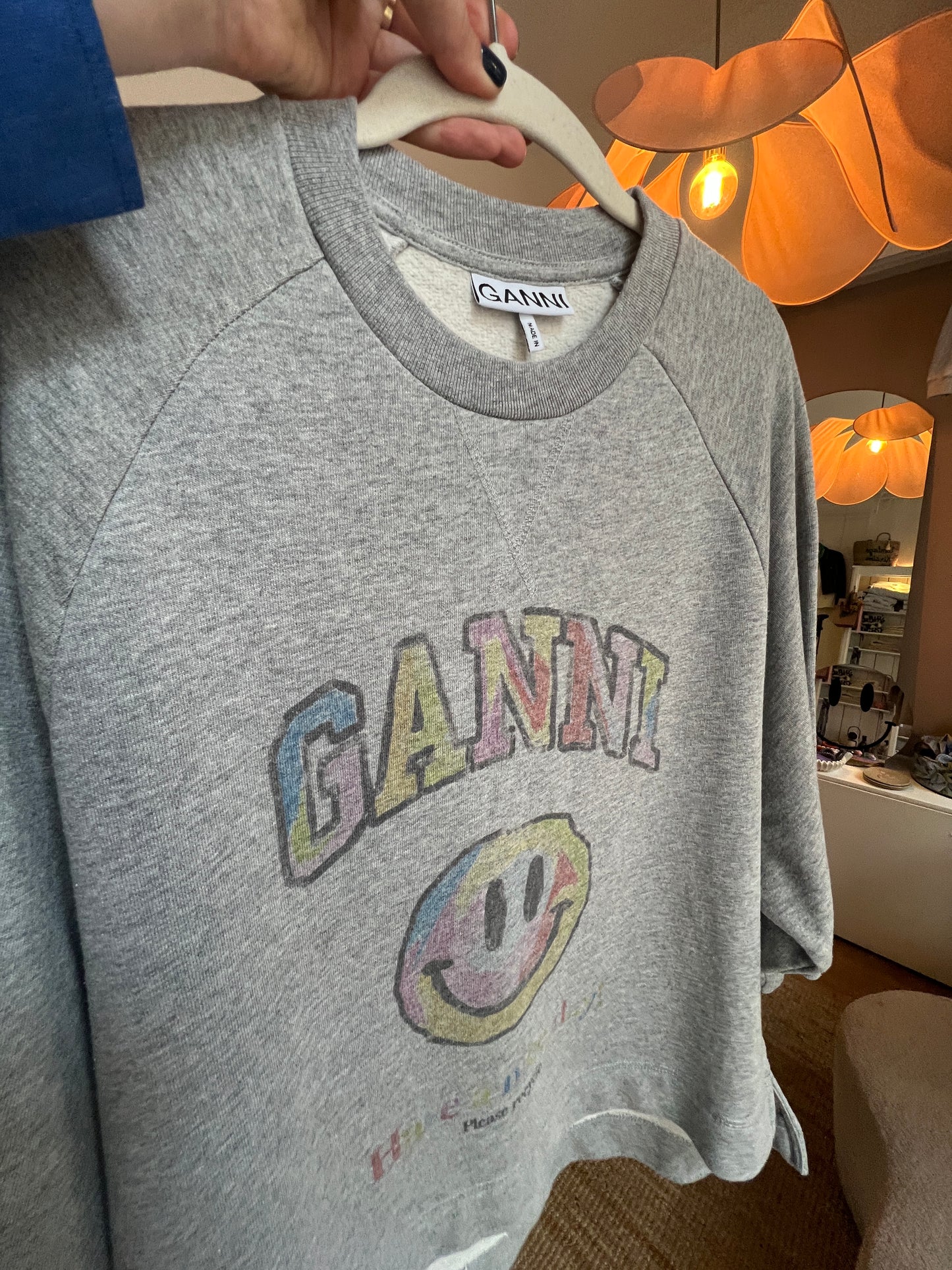 Ganni sweater grijs