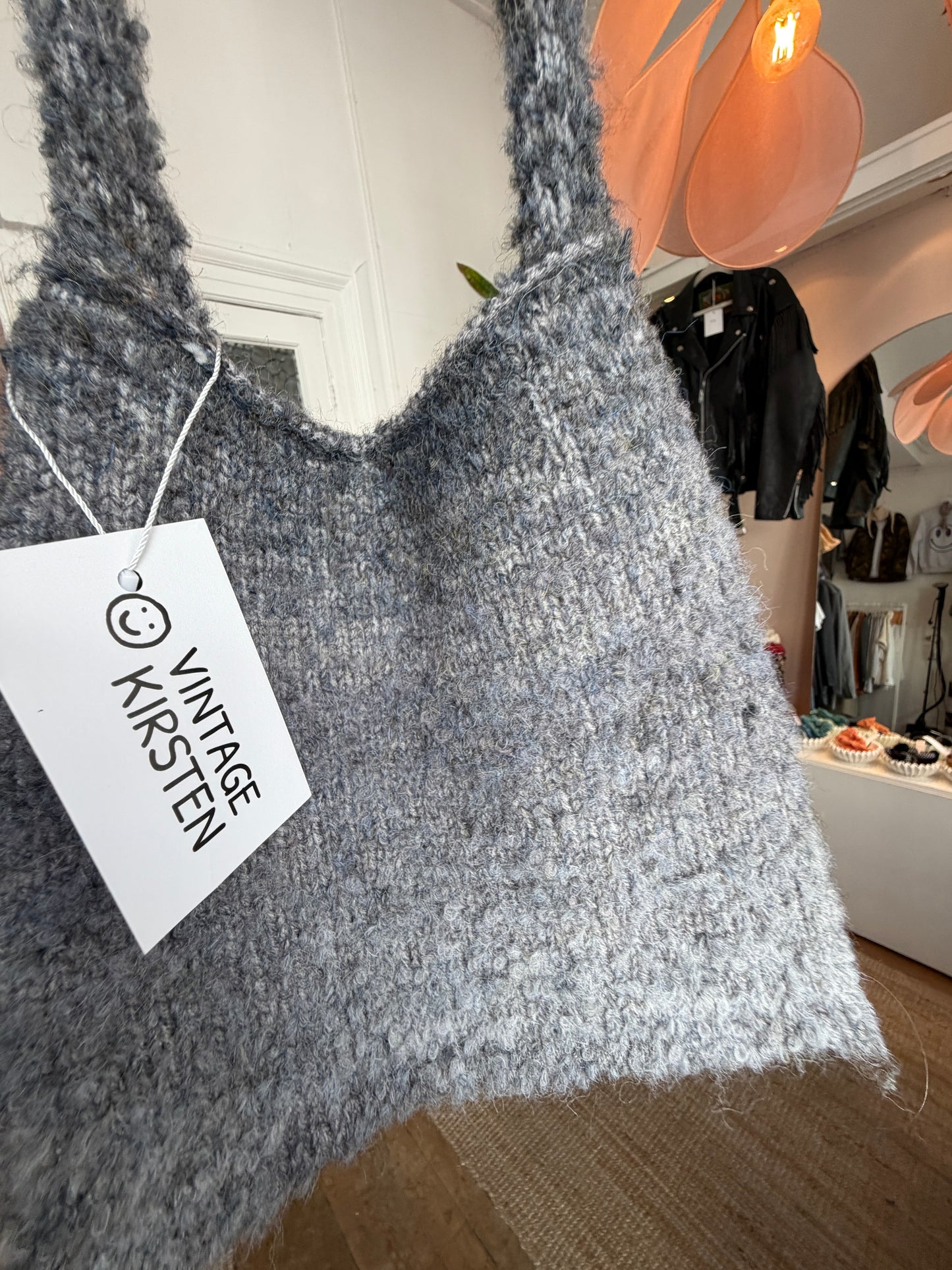 Wool grey handtasje