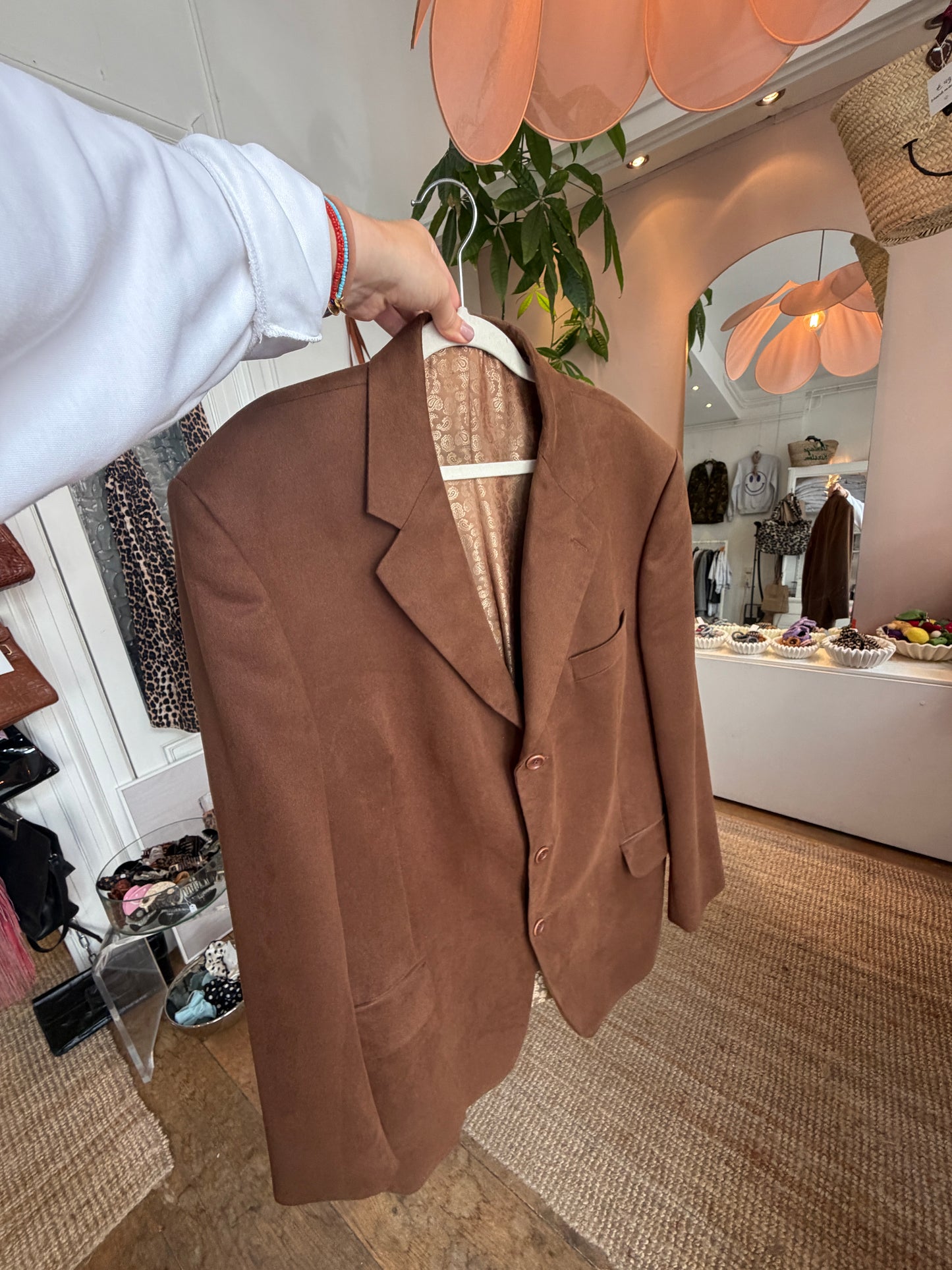 Vintage oversized blazer brown