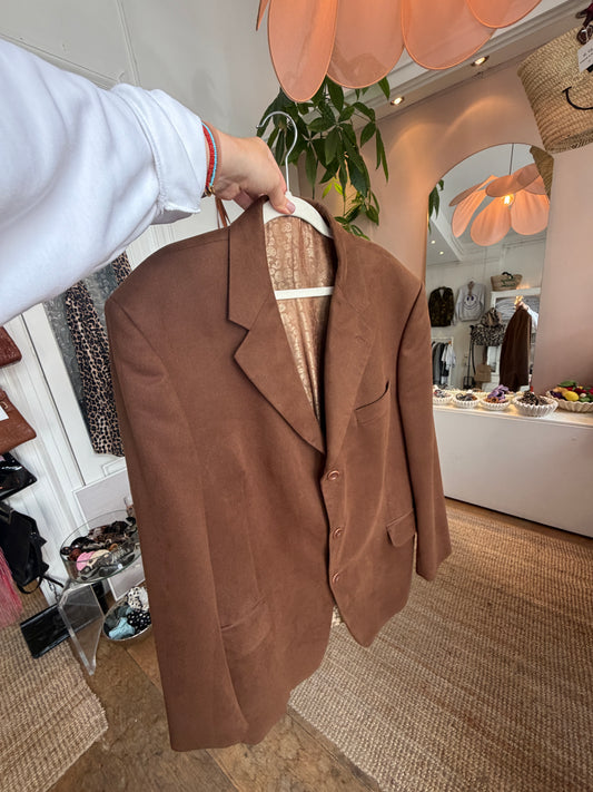Vintage oversized blazer brown