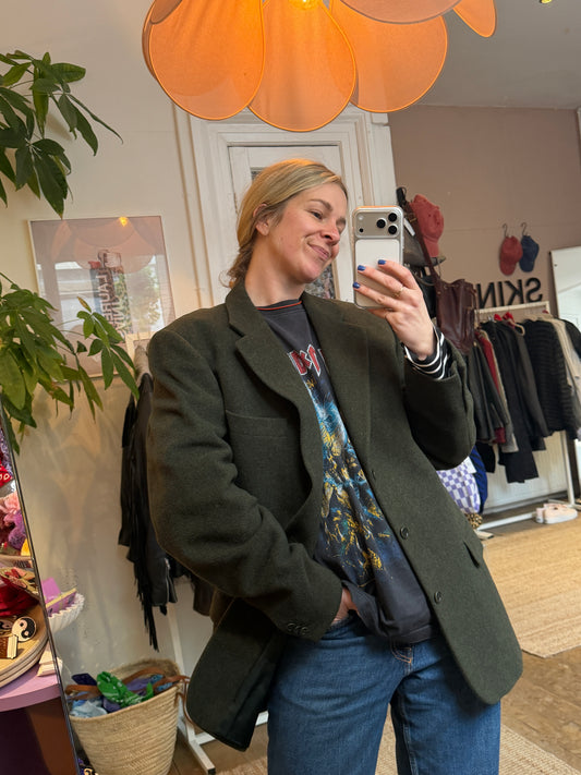 Vintage oversized wol/cashmere blazer