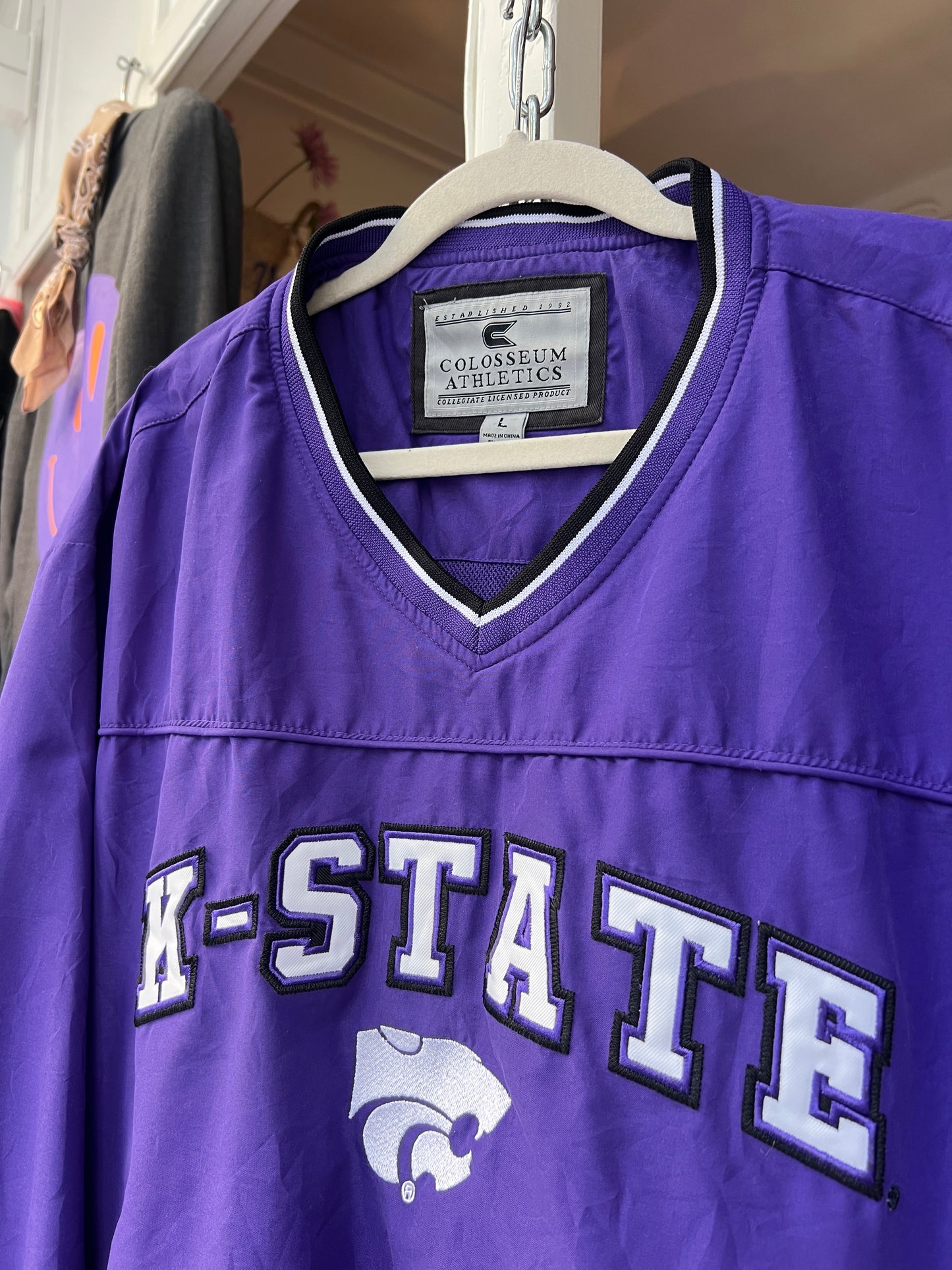 Vintage windbreaker paars