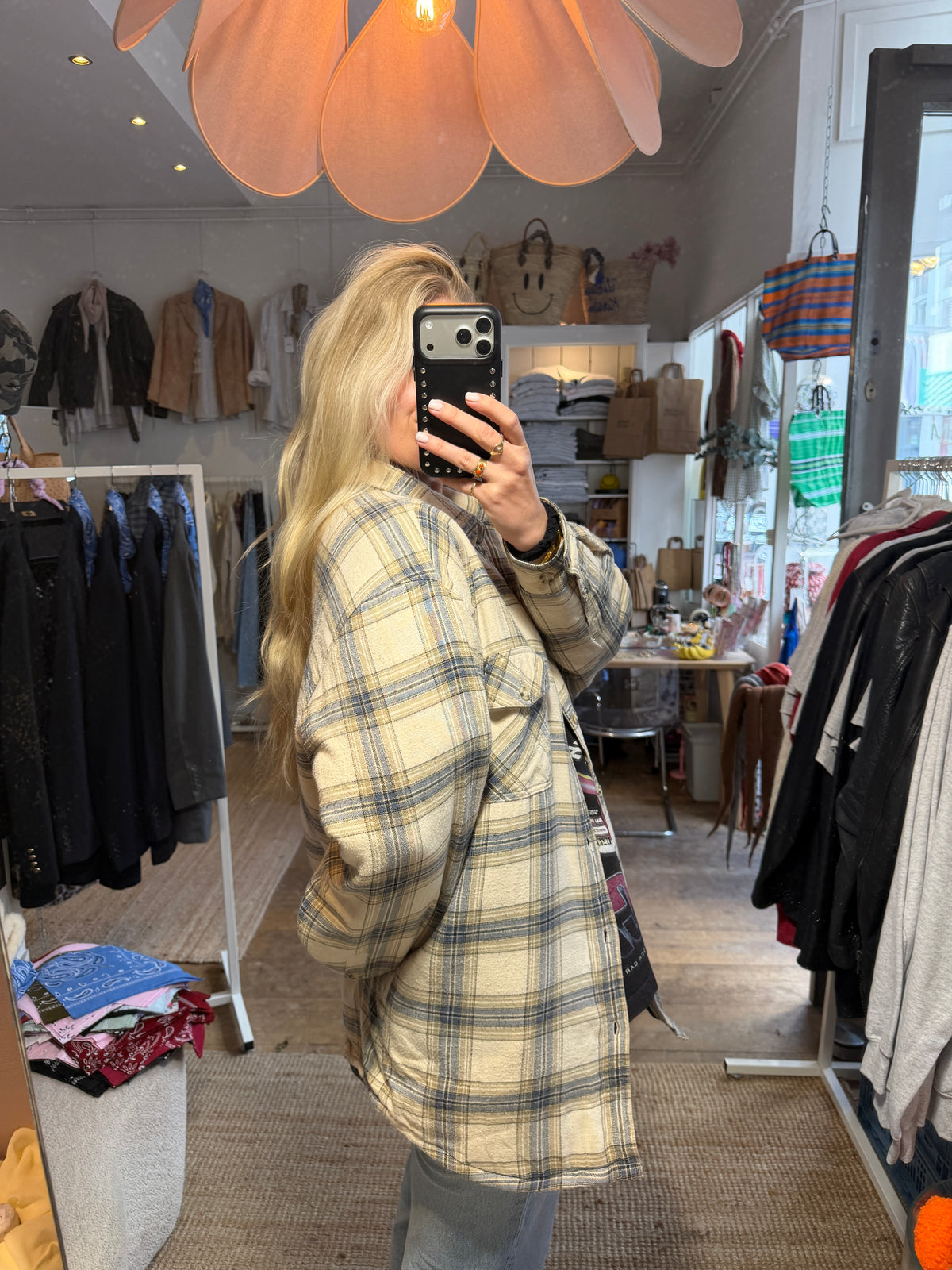 Oversized checked blouse/overhemd/jas