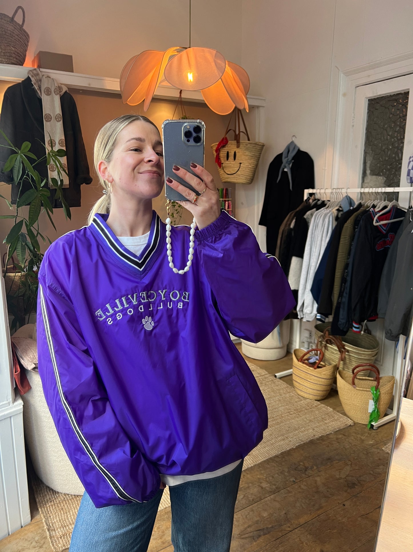 Vintage windbreaker purple