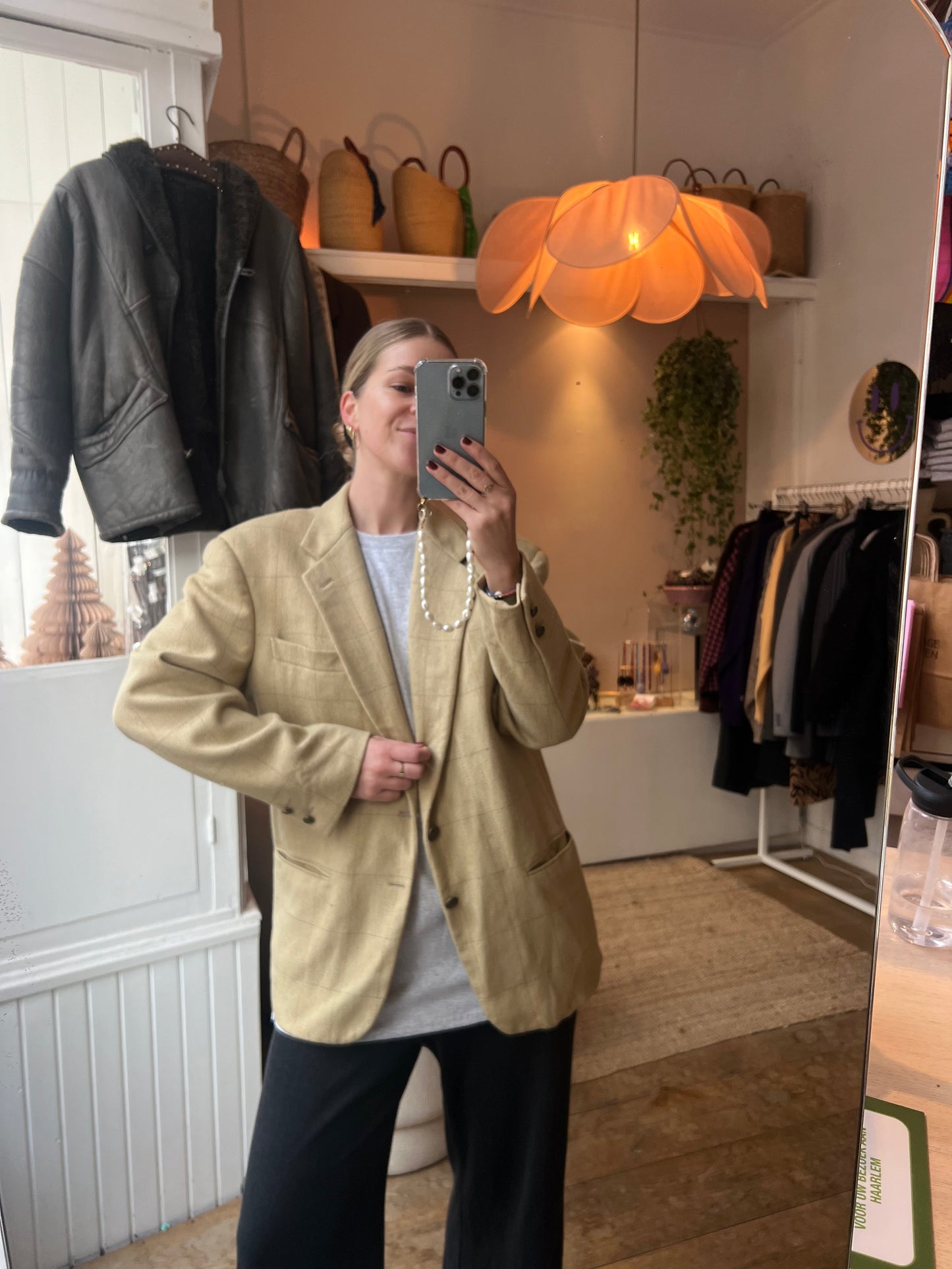 Oversized vintage blazer wol/cashmere