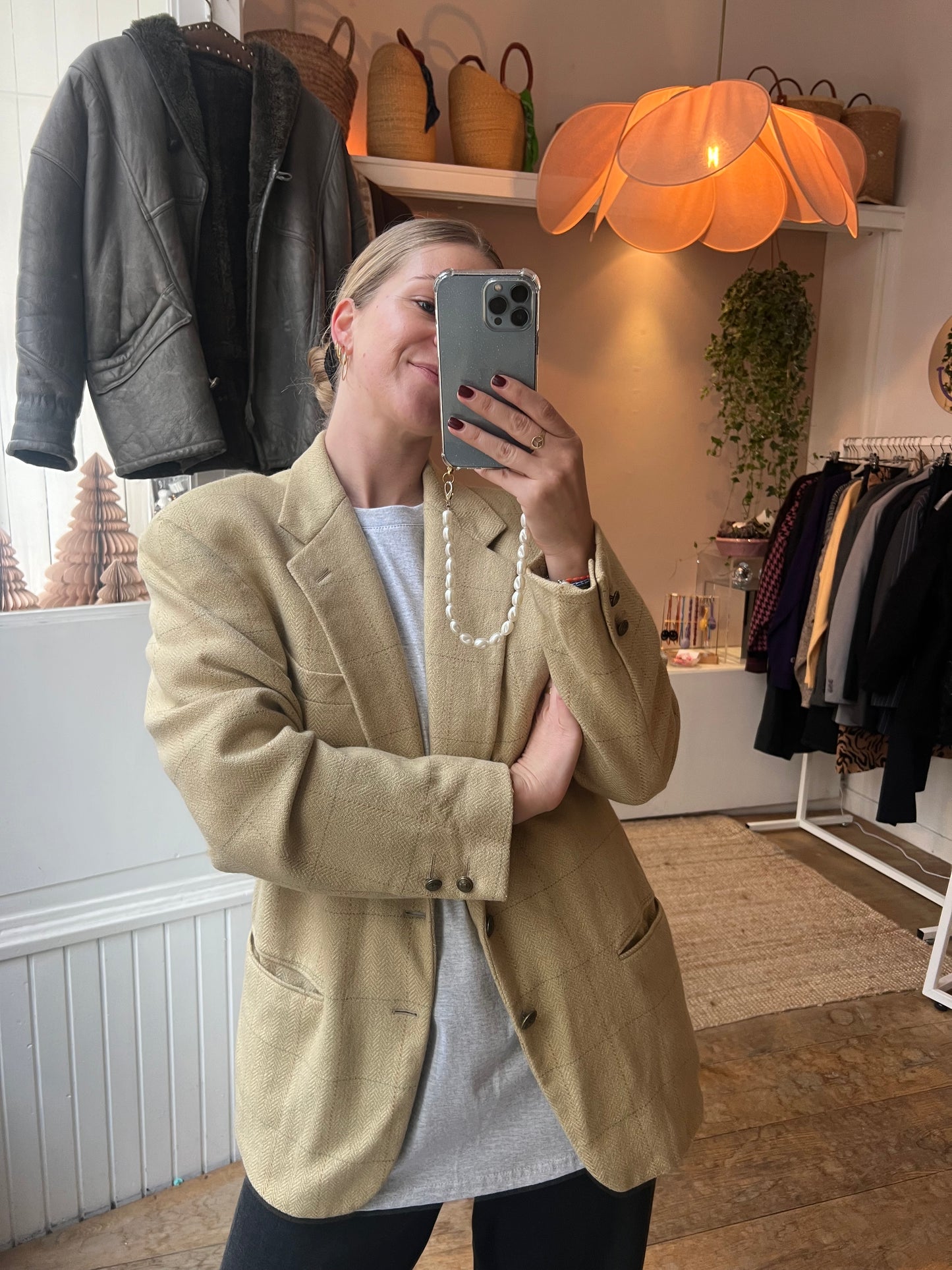 Oversized vintage blazer wol/cashmere