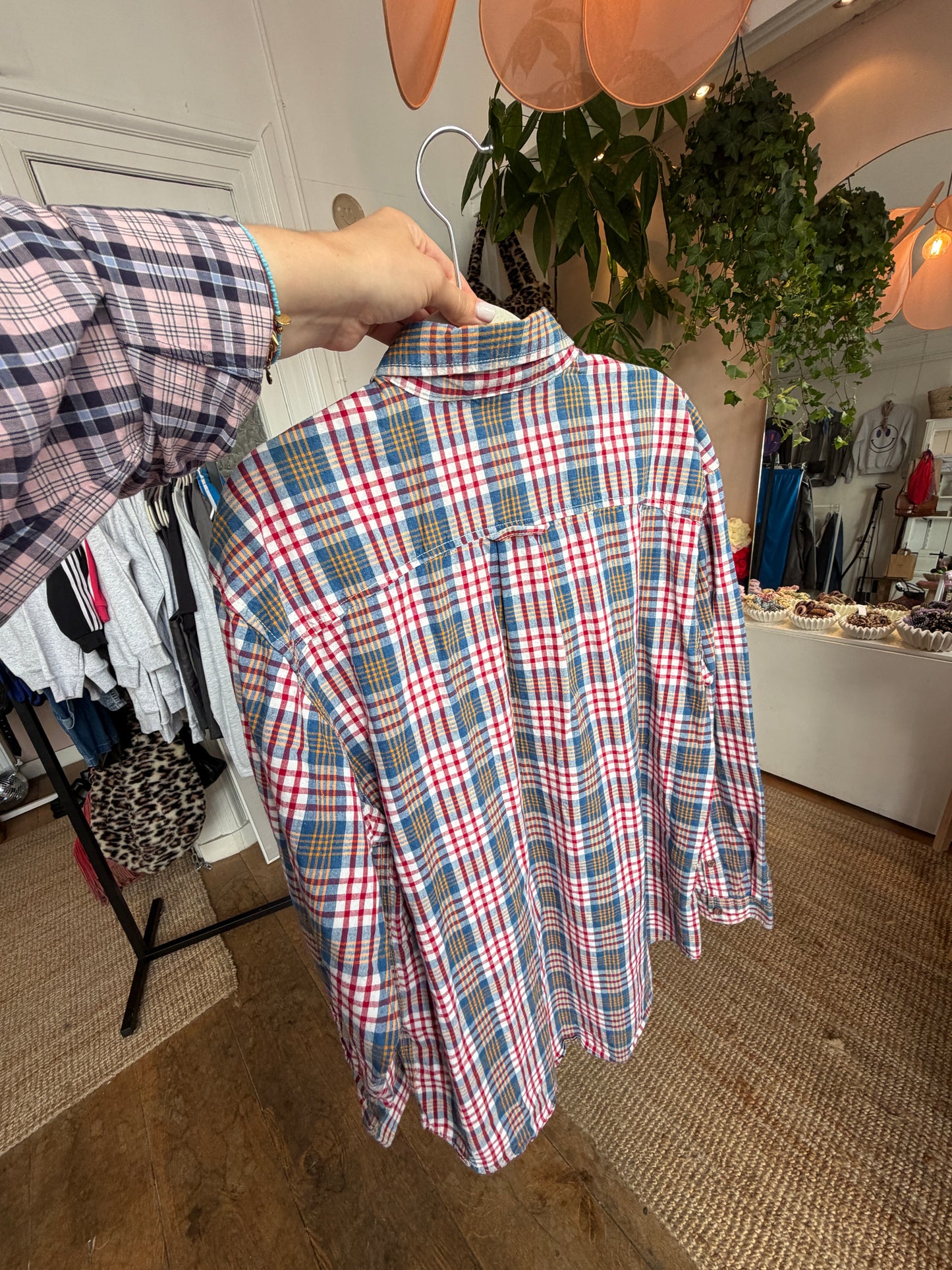 Vintage checked blouse