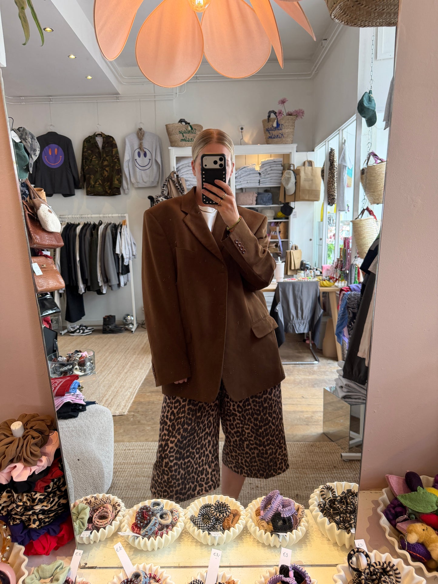 Vintage oversized blazer brown