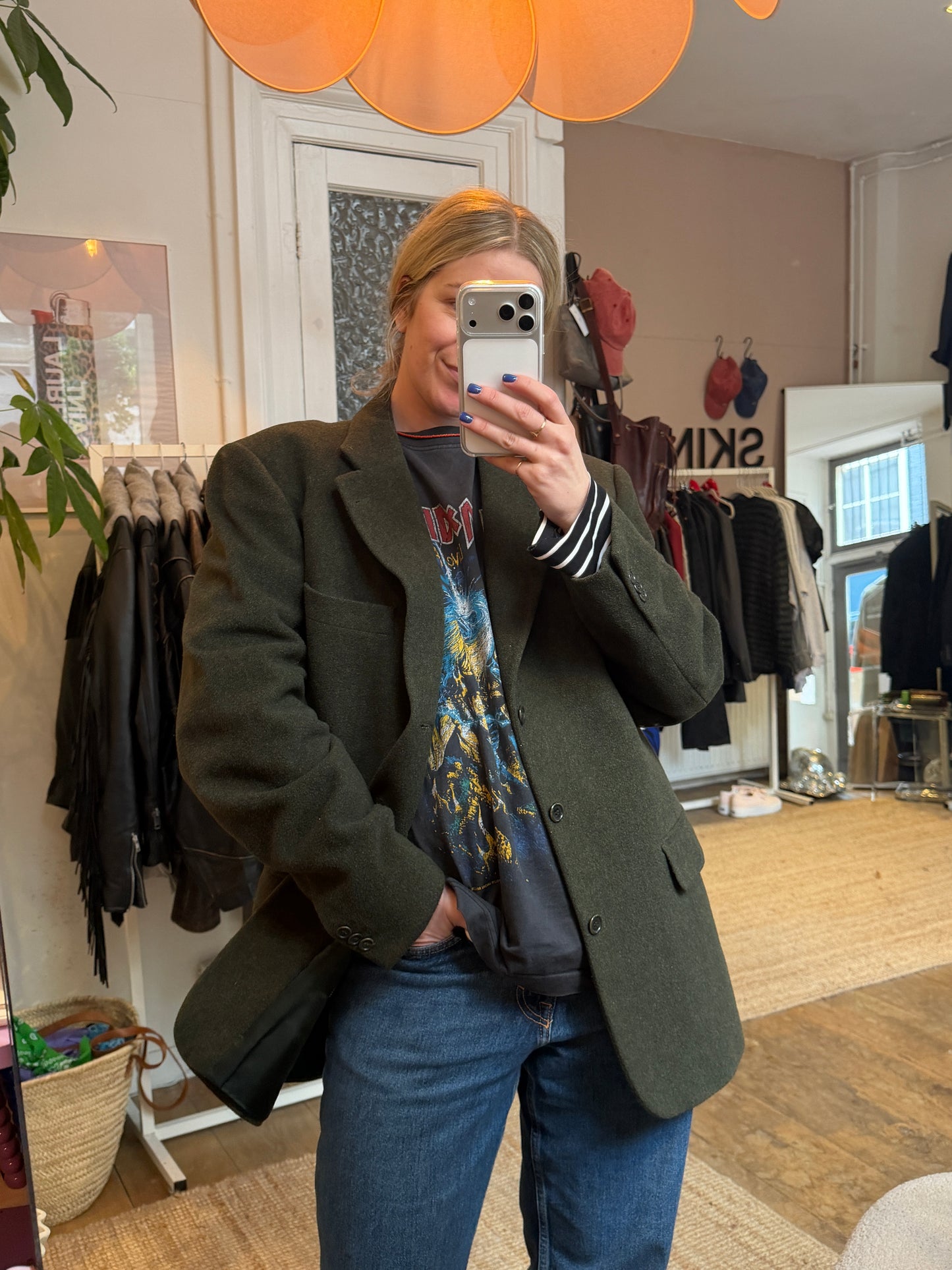 Vintage oversized wol/cashmere blazer
