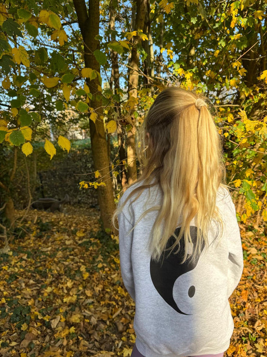 Vintage Kirsten yin yang kids trui