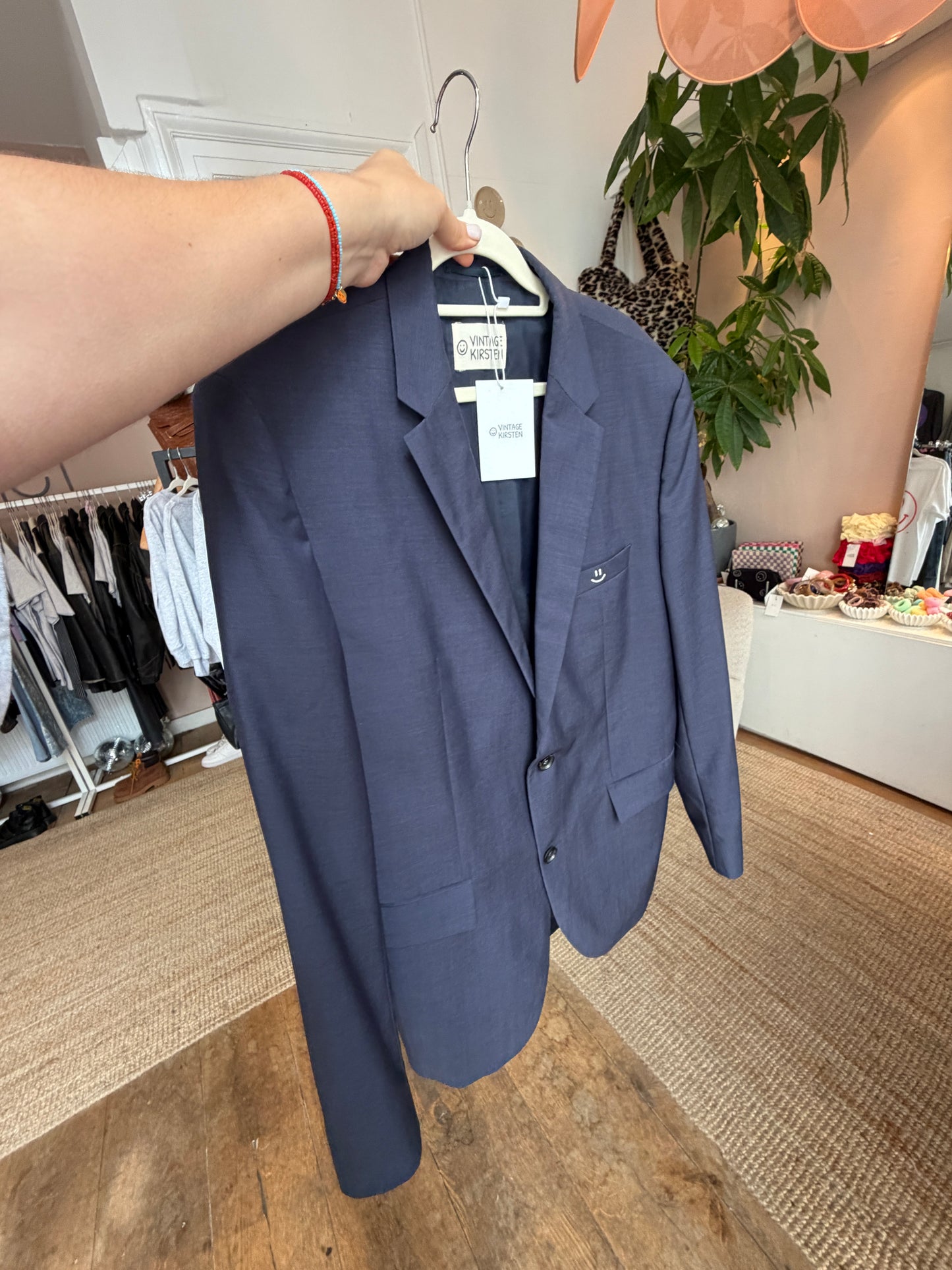 Oversized vintage blazer blue ◡̈