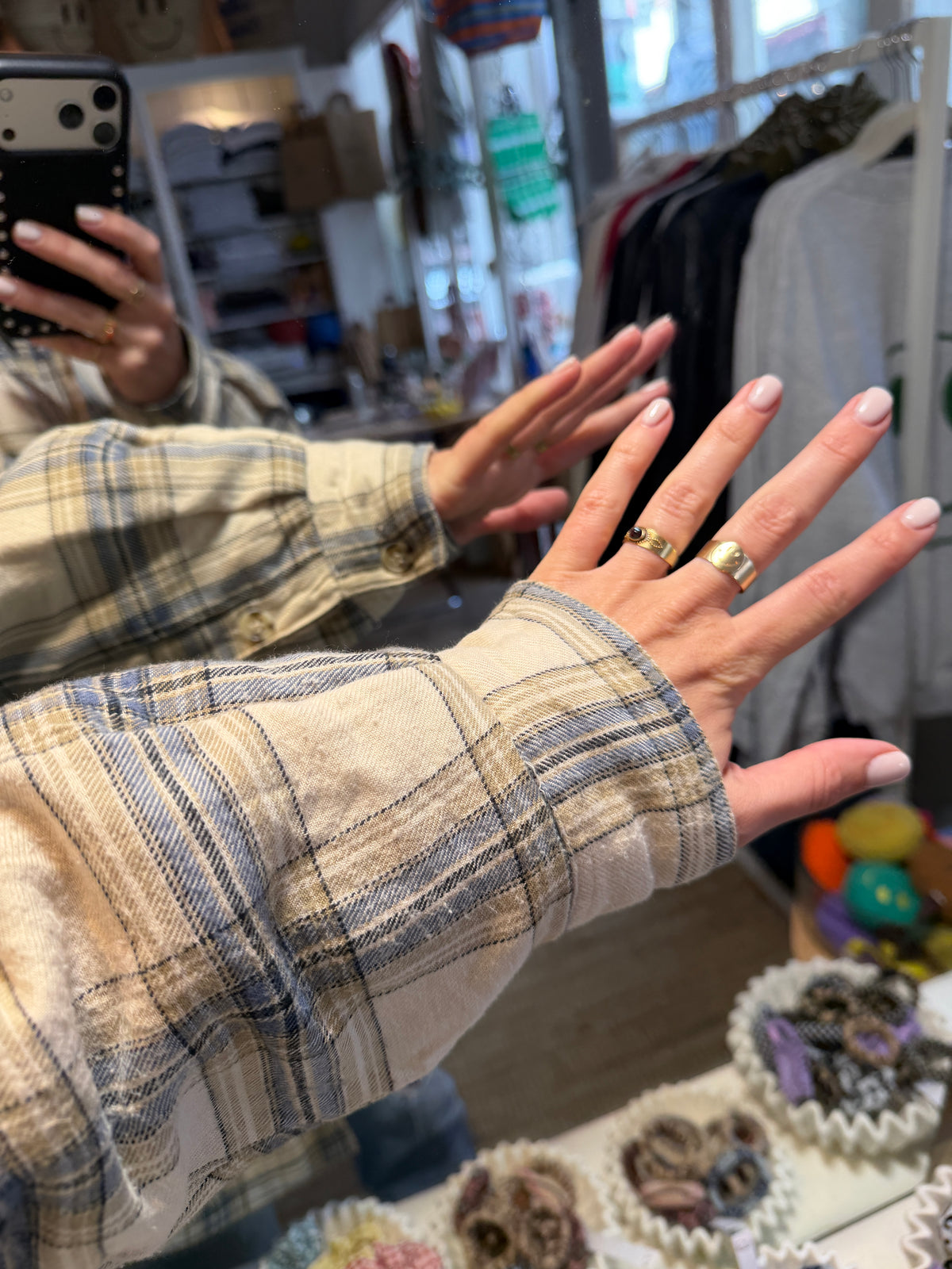 Oversized checked blouse/overhemd/jas