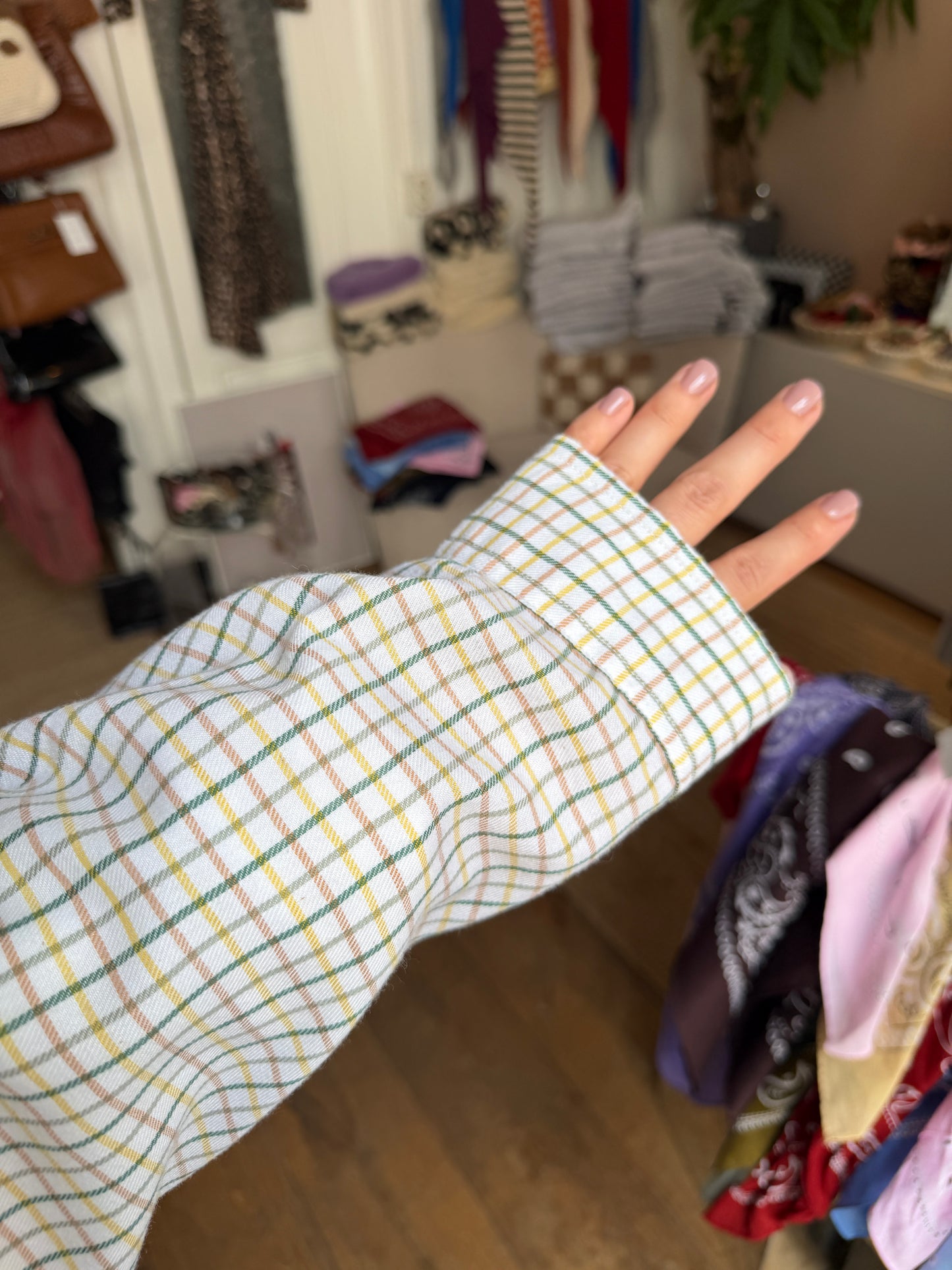 Vintage oversized dad blouse ruit
