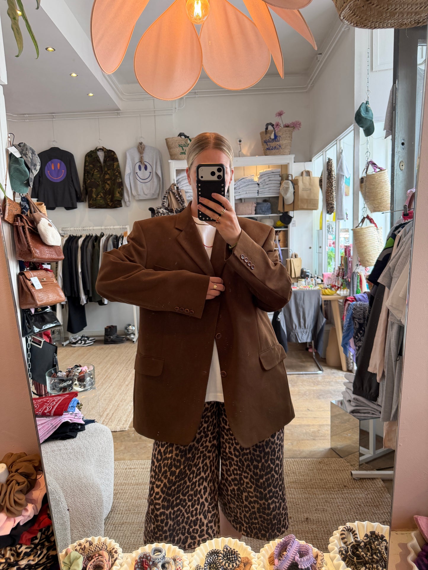 Vintage oversized blazer brown