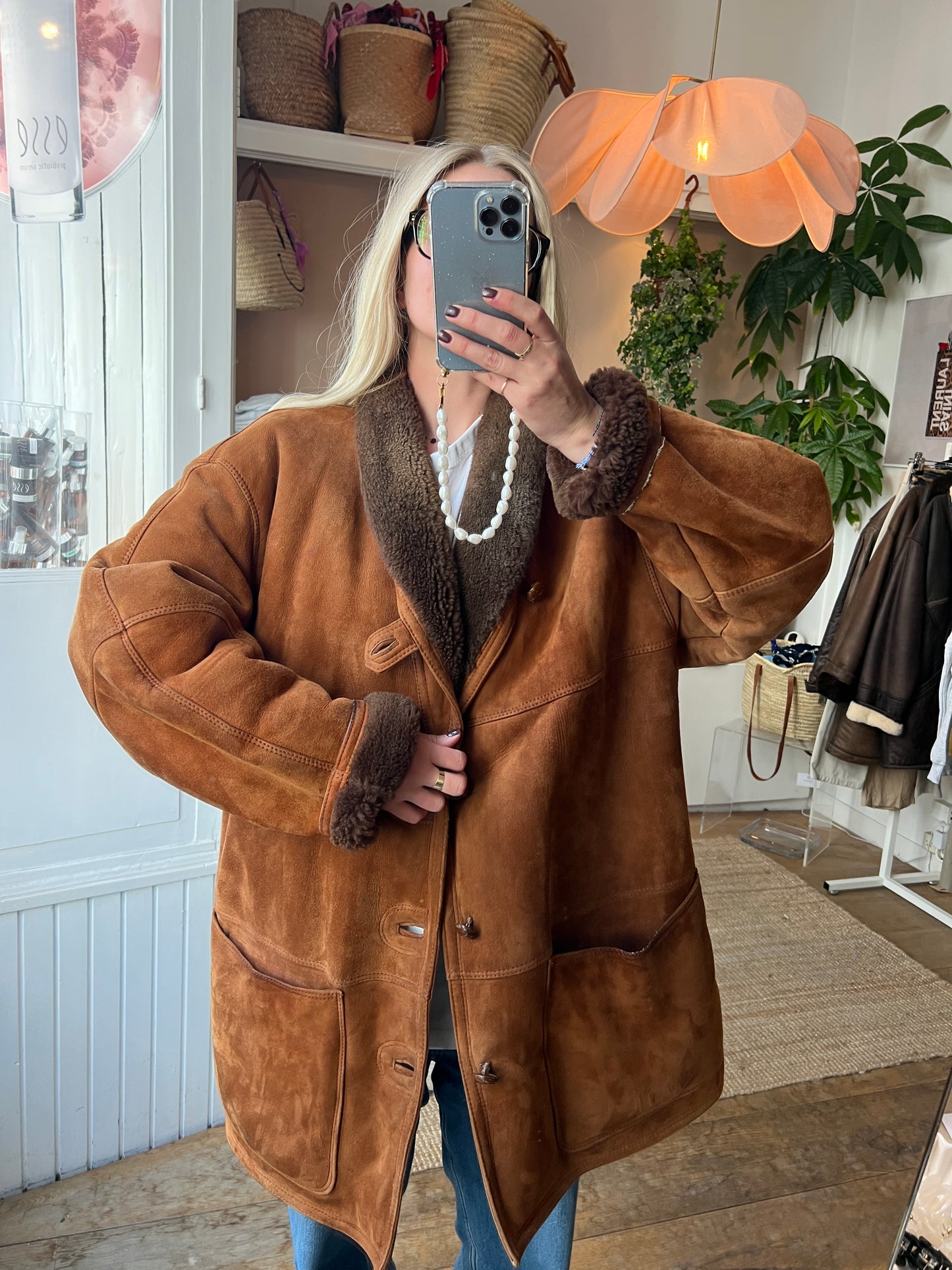 Vintage shearling lammy coat