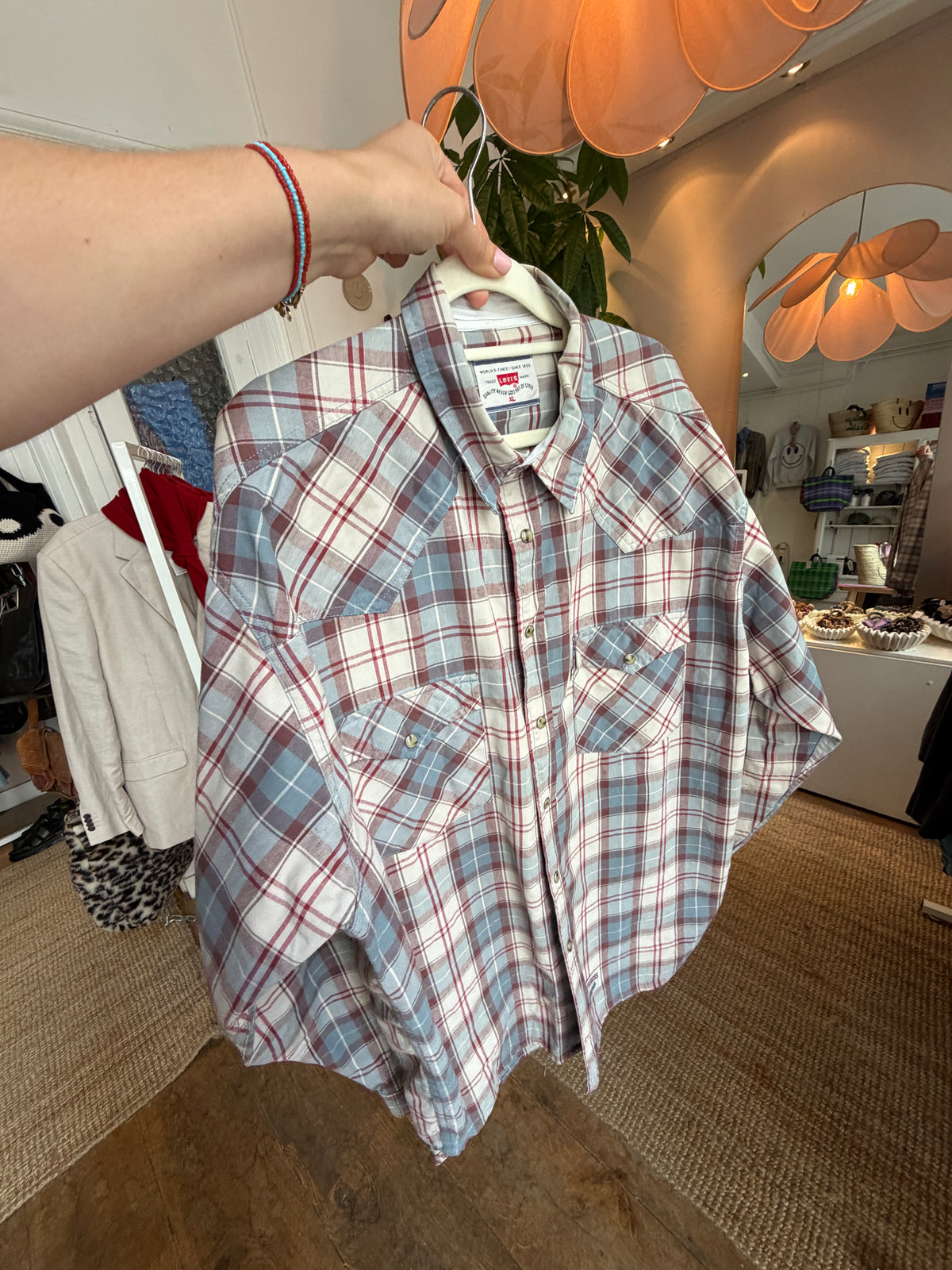 Oversized Levis checked blouse