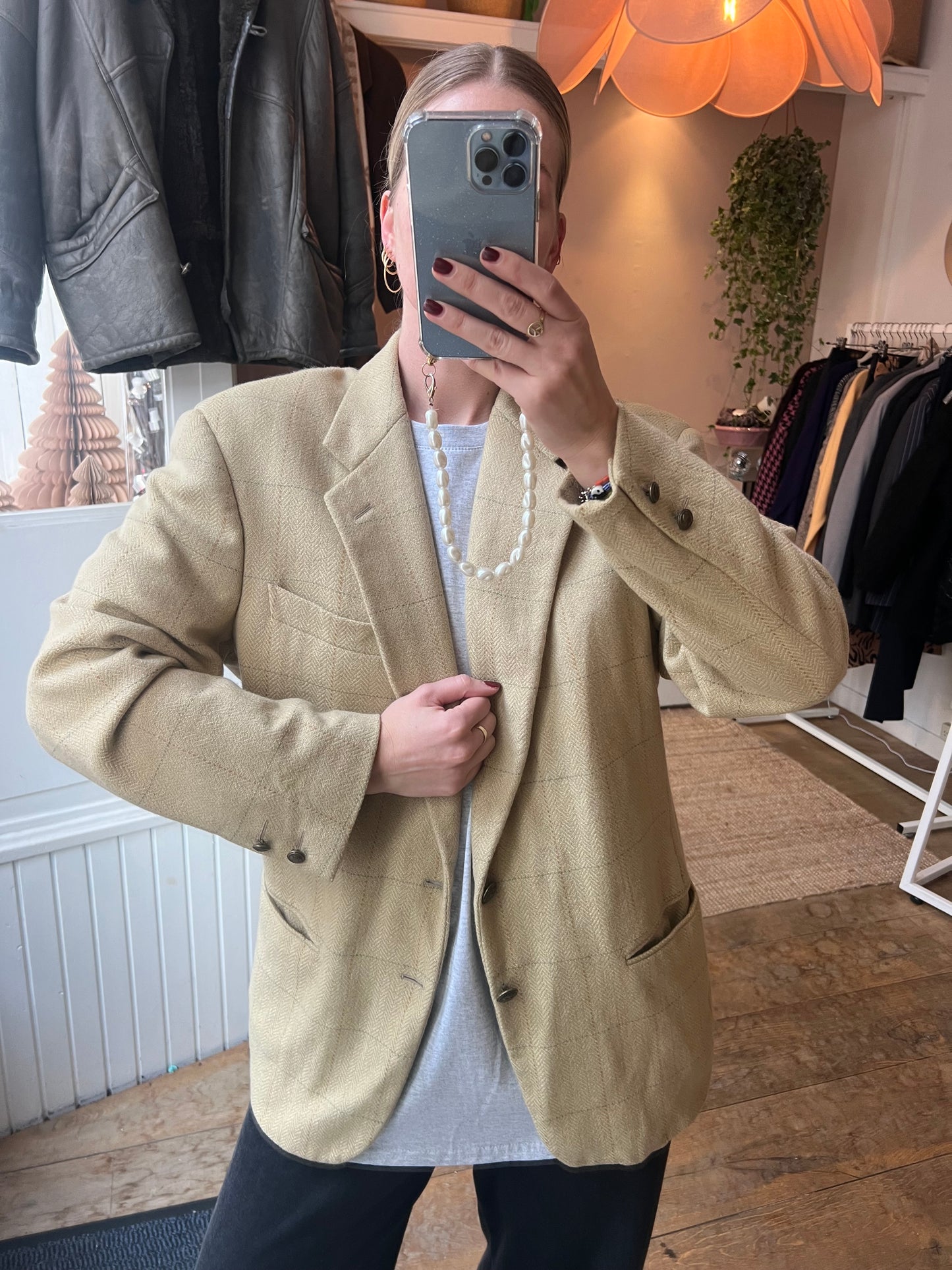 Oversized vintage blazer wol/cashmere