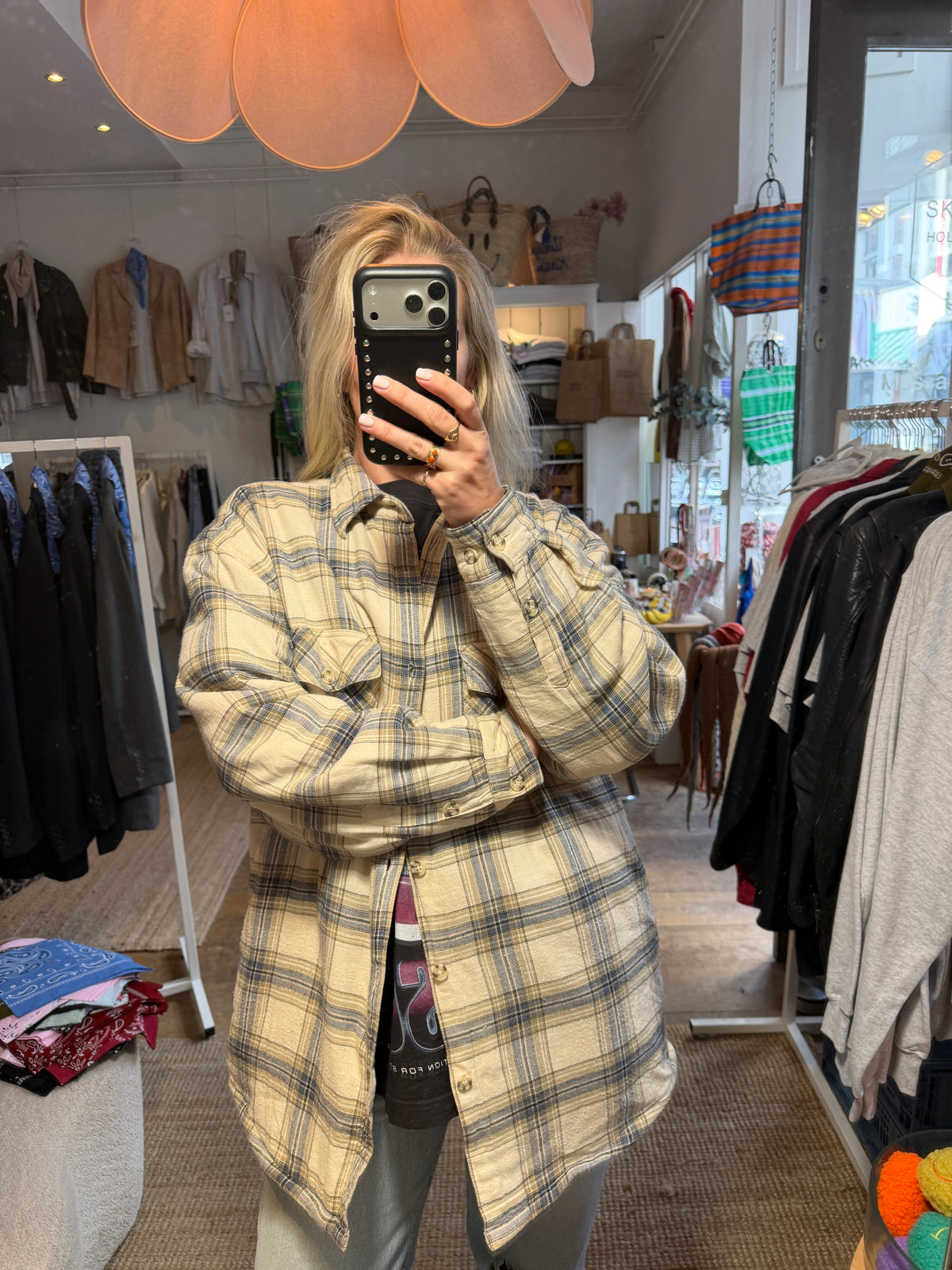 Oversized checked blouse/overhemd/jas