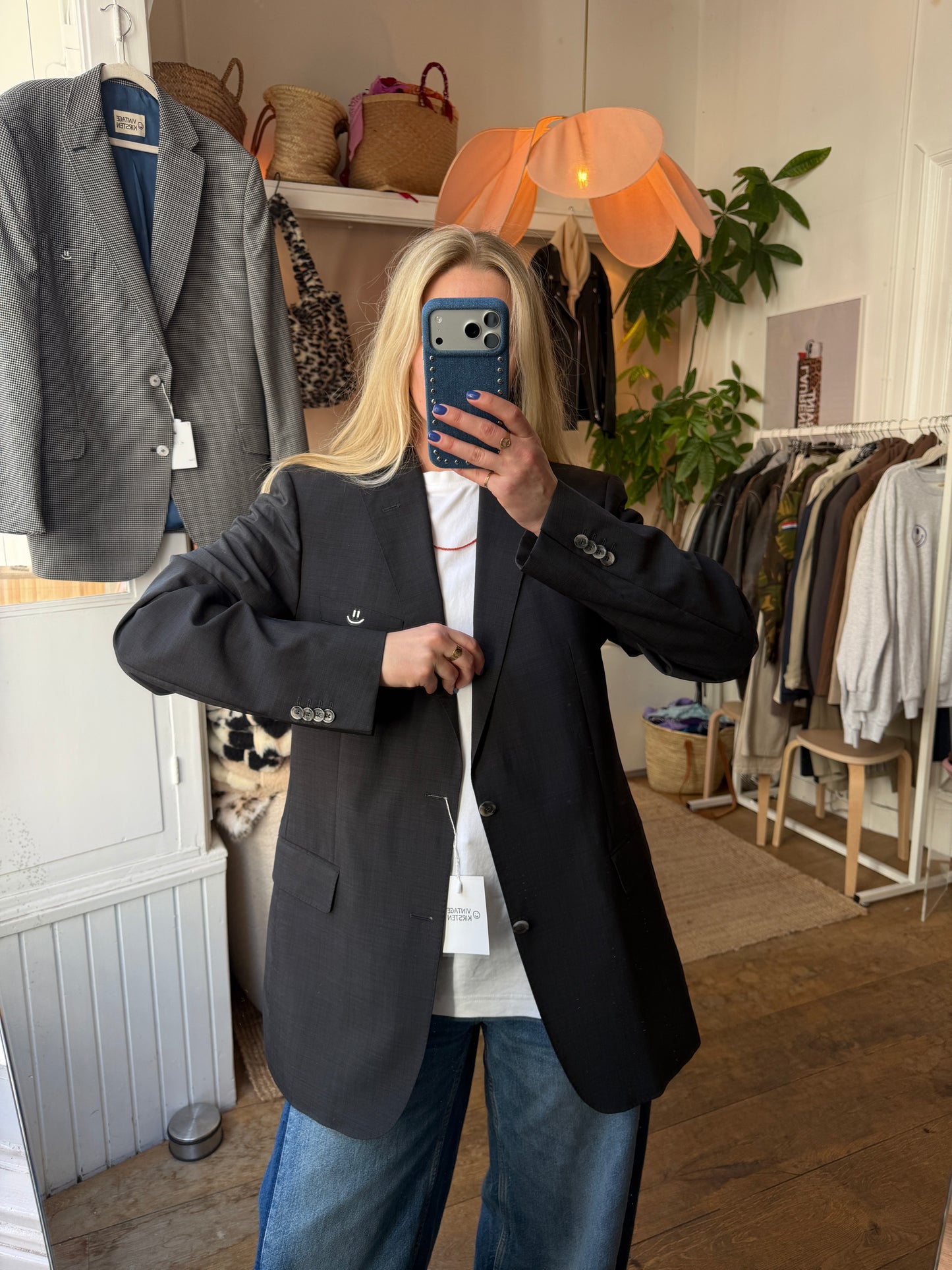 Vintage oversized grey blazer ◡̈