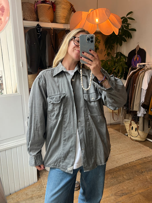 Denim grijze Levi’s blouse