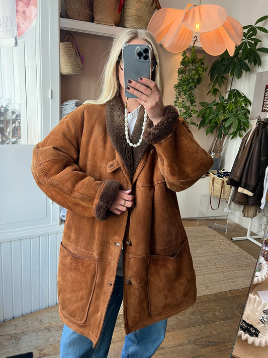 Vintage shearling lammy coat