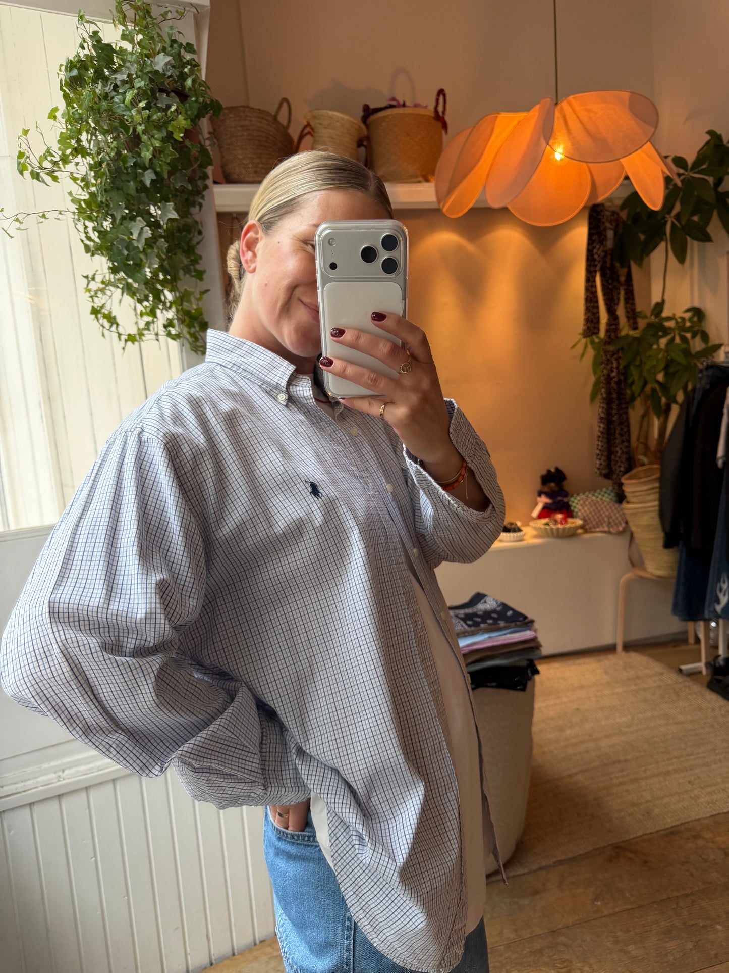 Oversized vintage Ralph Lauren dad blouse