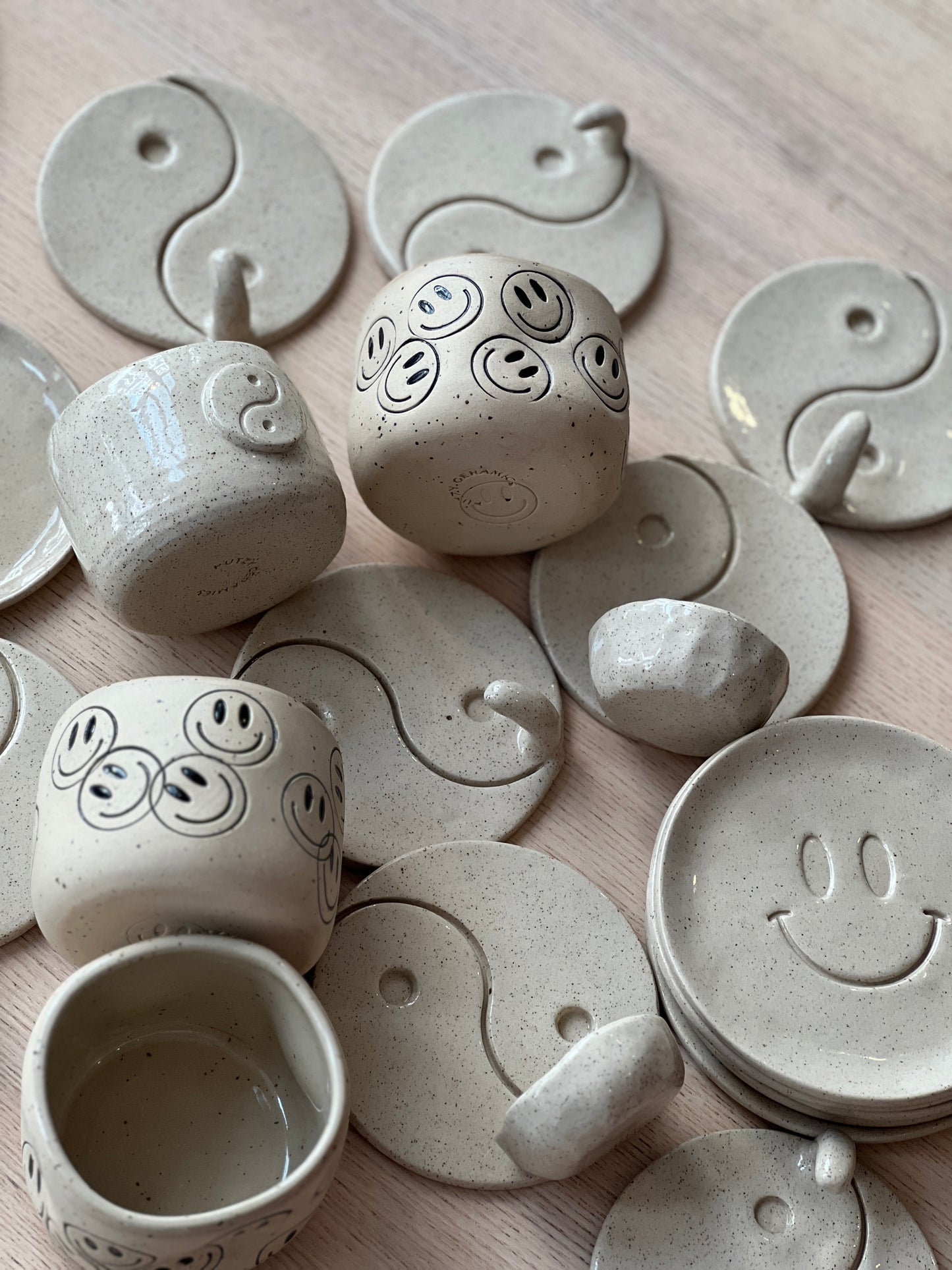 Yin yang keramiek waxinelicht houder