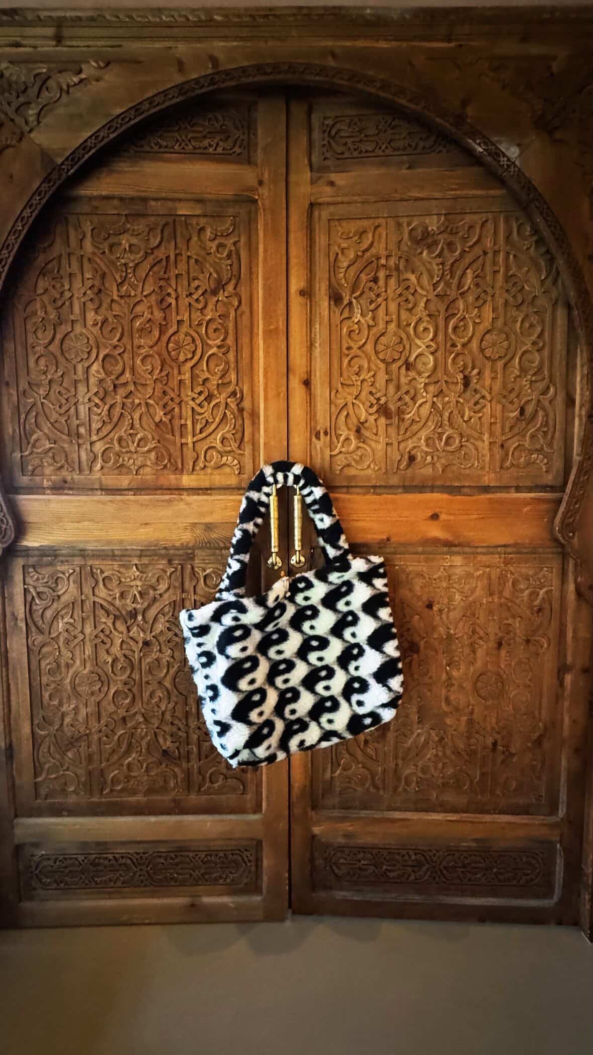 100% wollen yin yang bag