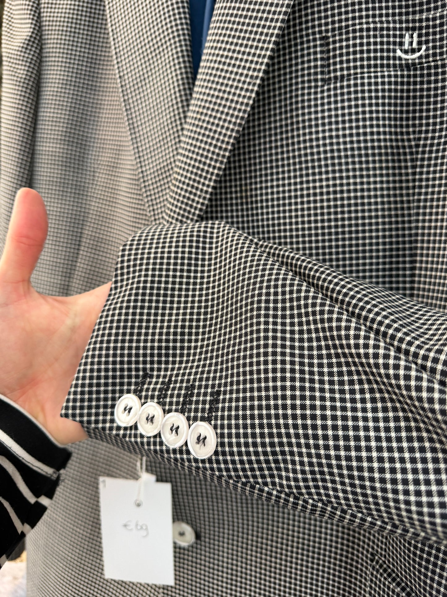 Oversized vintage blazer blokjes