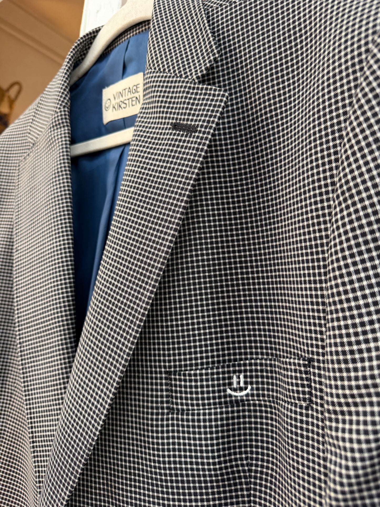 Oversized vintage blazer blokjes