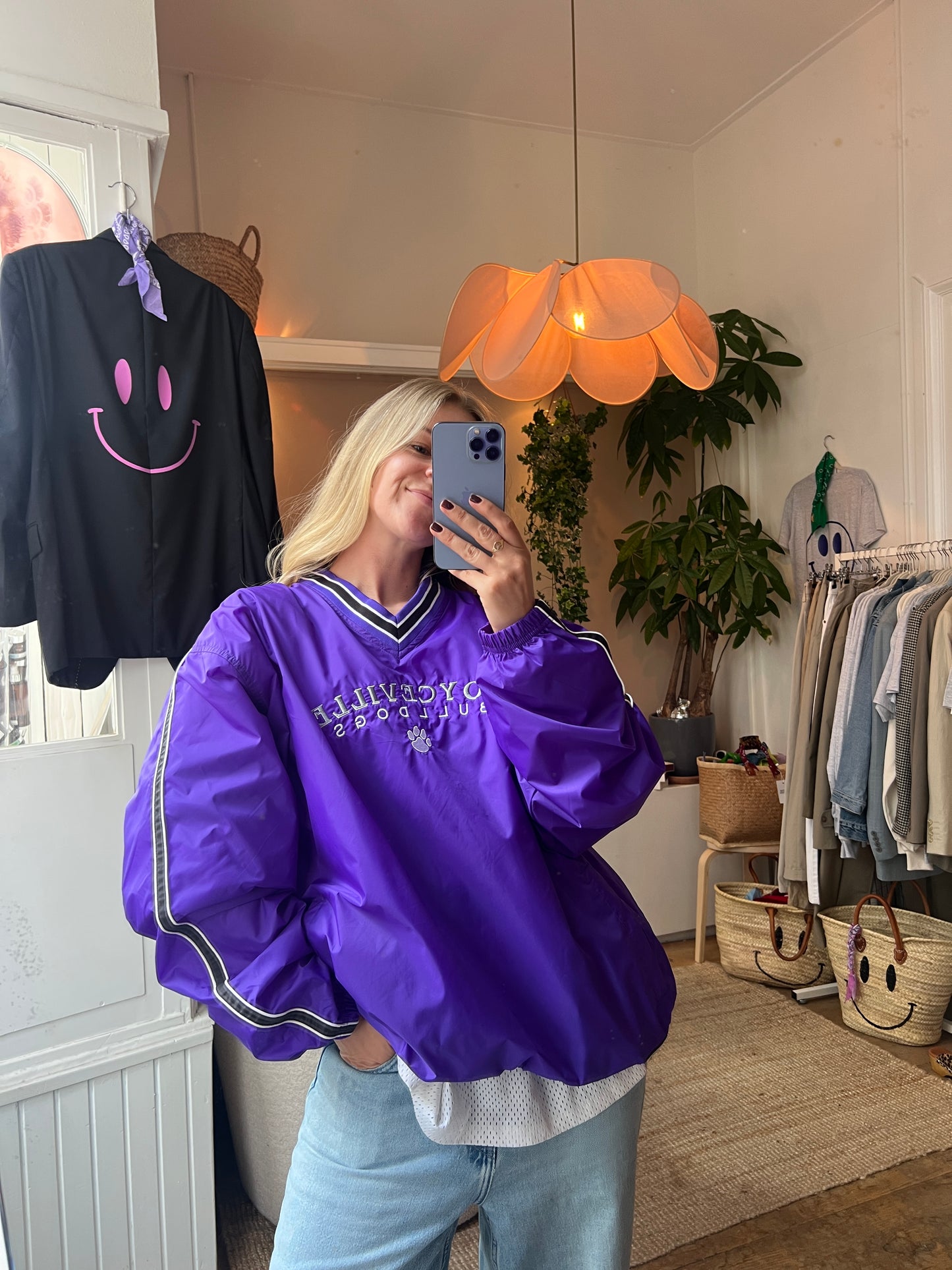 Vintage windbreaker purple