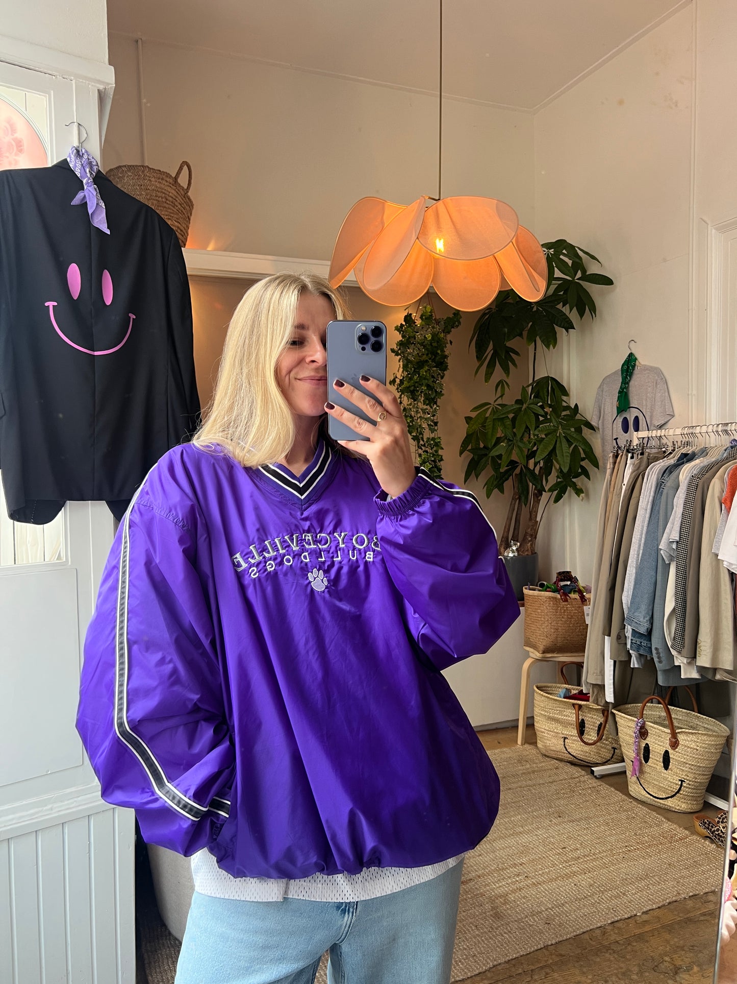 Vintage windbreaker purple
