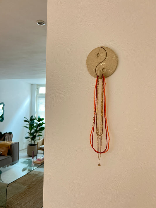 Yin yang wandhaakje