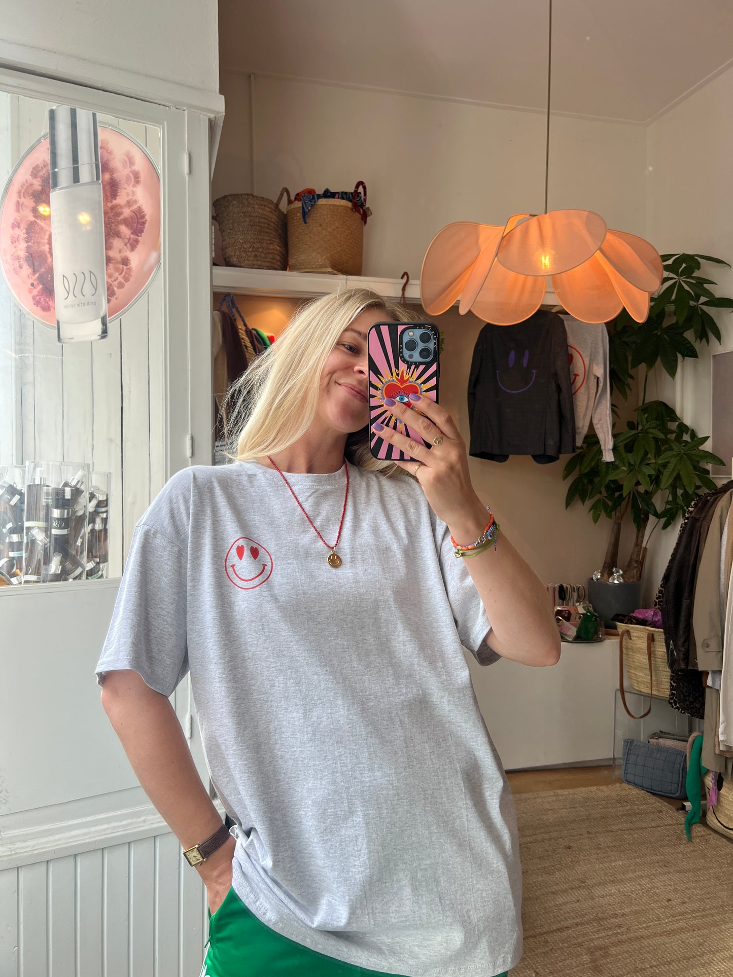 Vintage Kirsten smiley hartjes tshirt