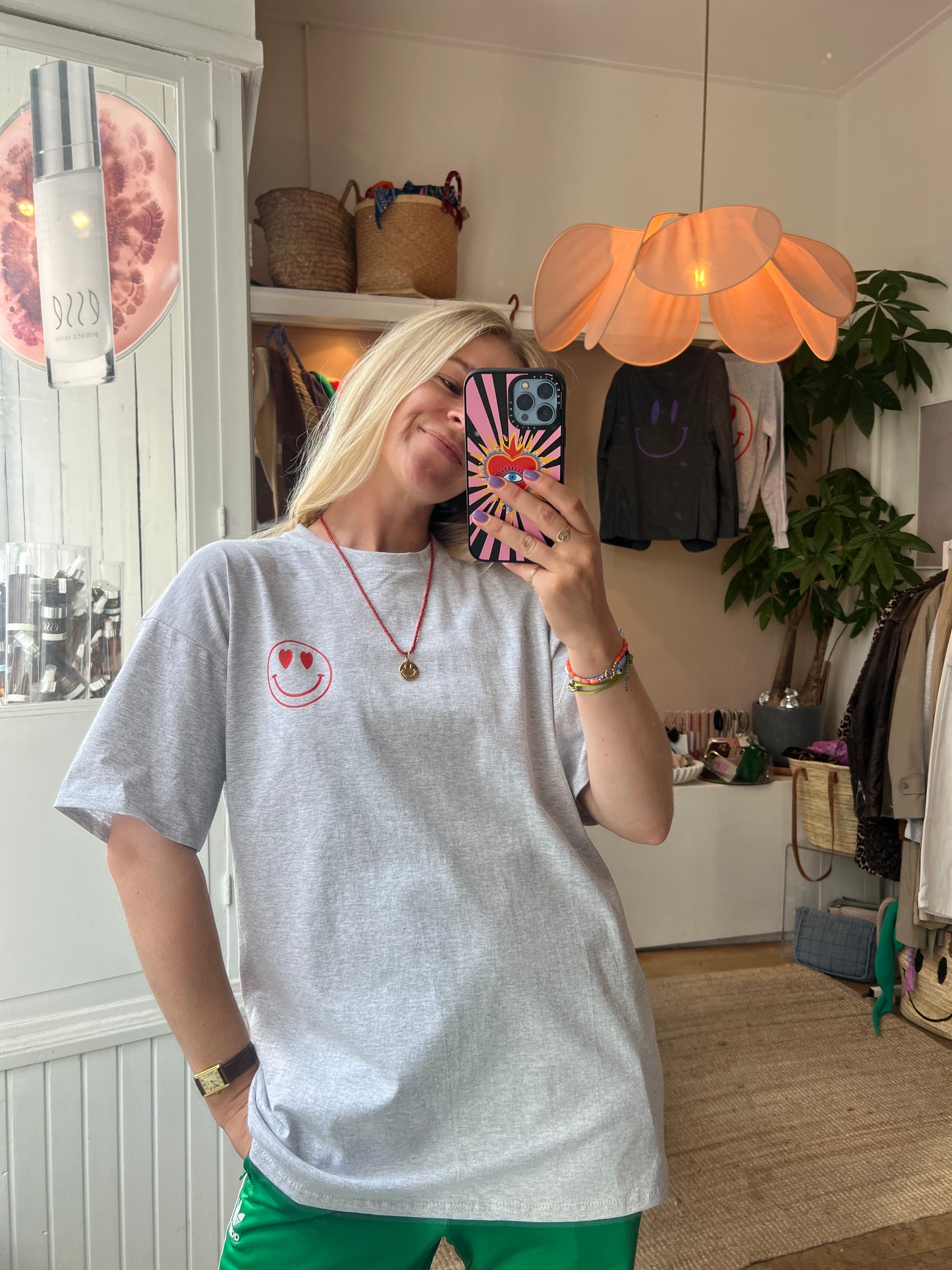 Vintage Kirsten smiley hartjes tshirt