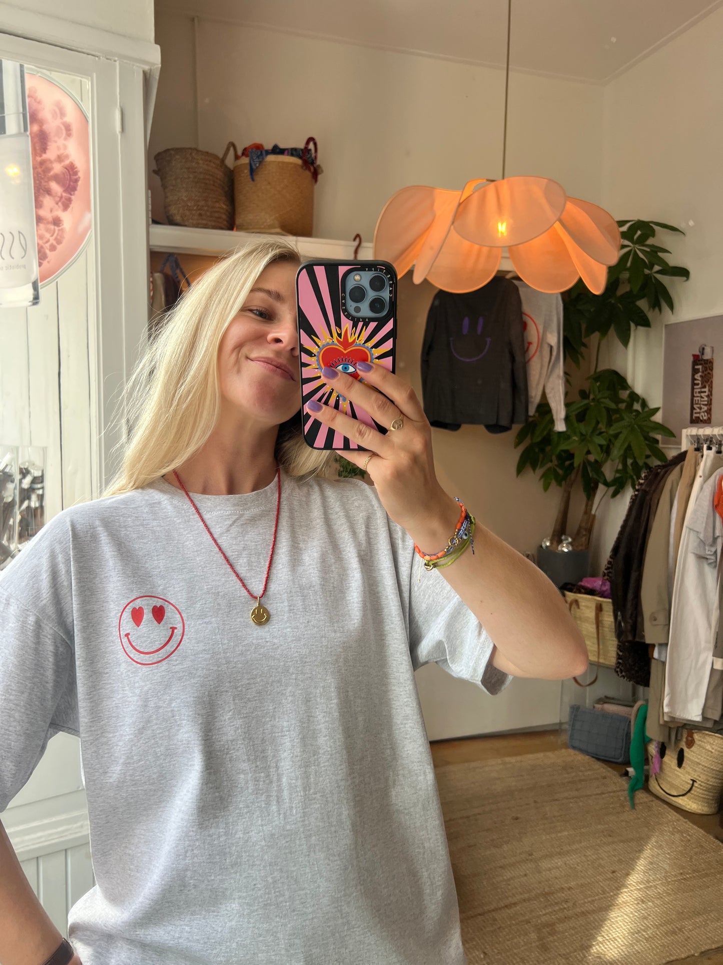 Vintage Kirsten smiley hartjes tshirt