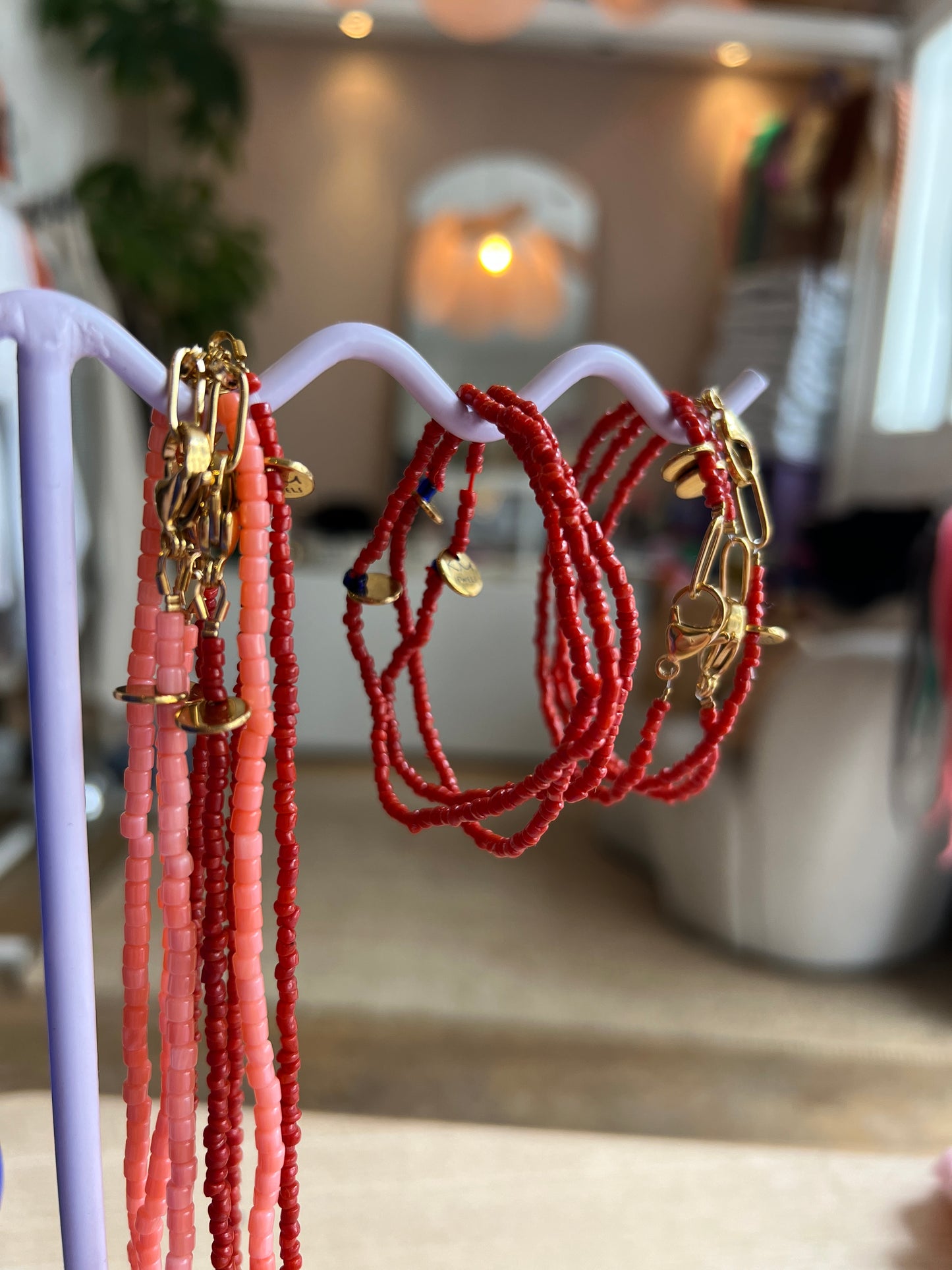Vintage bloedkoraal armband