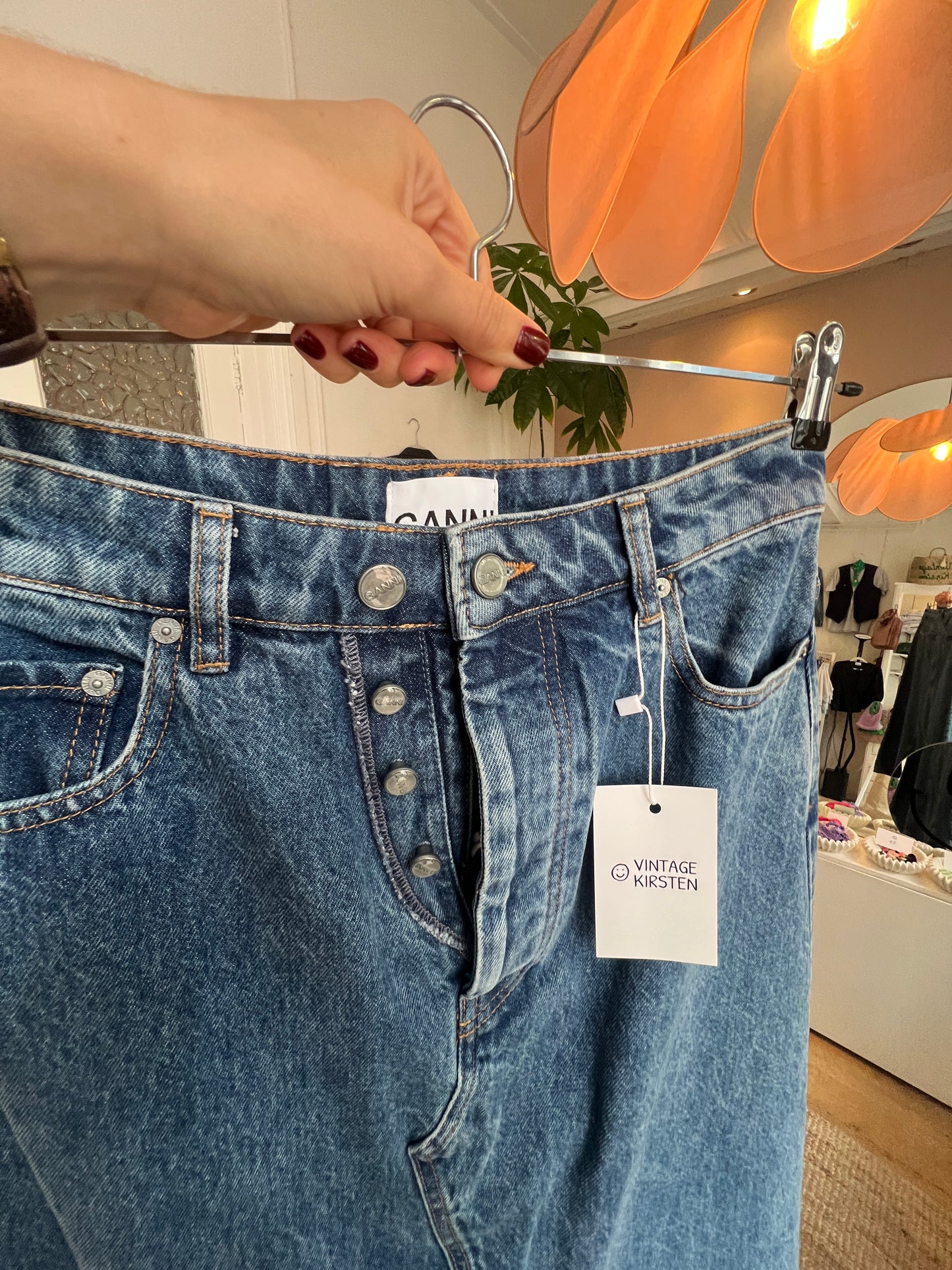 Ganni rok denim
