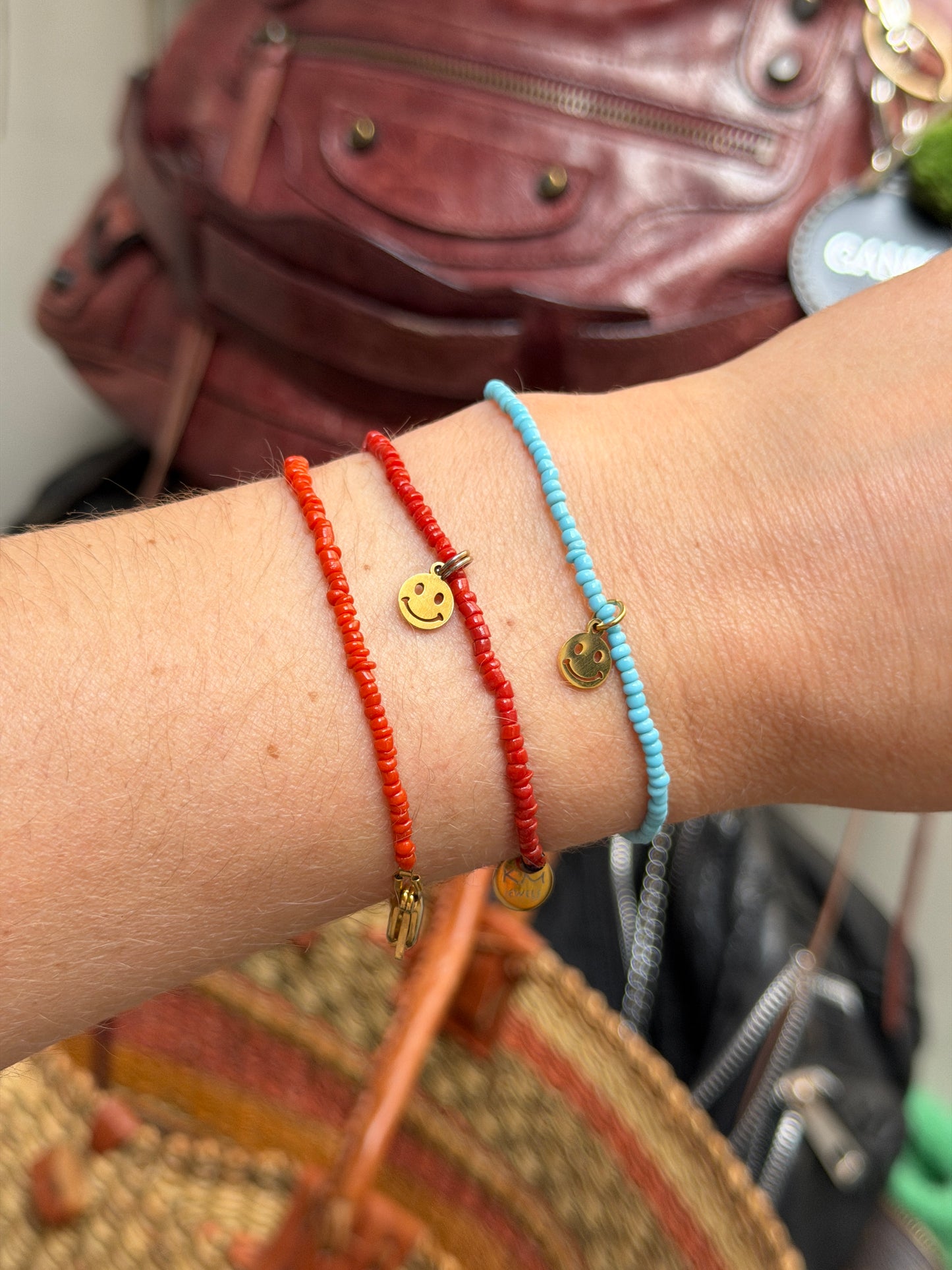 Turquoise glas armbandjes ◡̈
