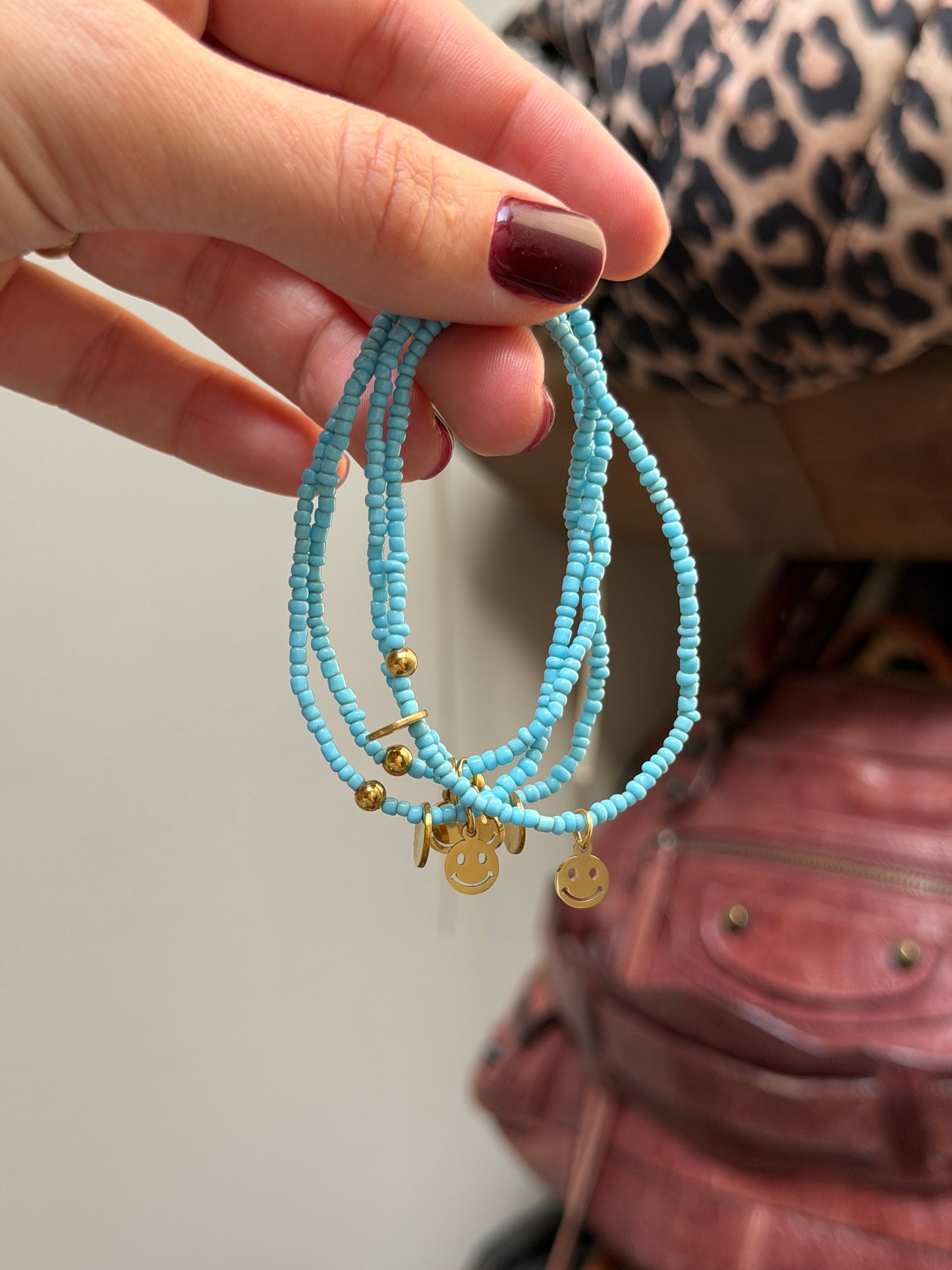 Turquoise glas armbandjes ◡̈