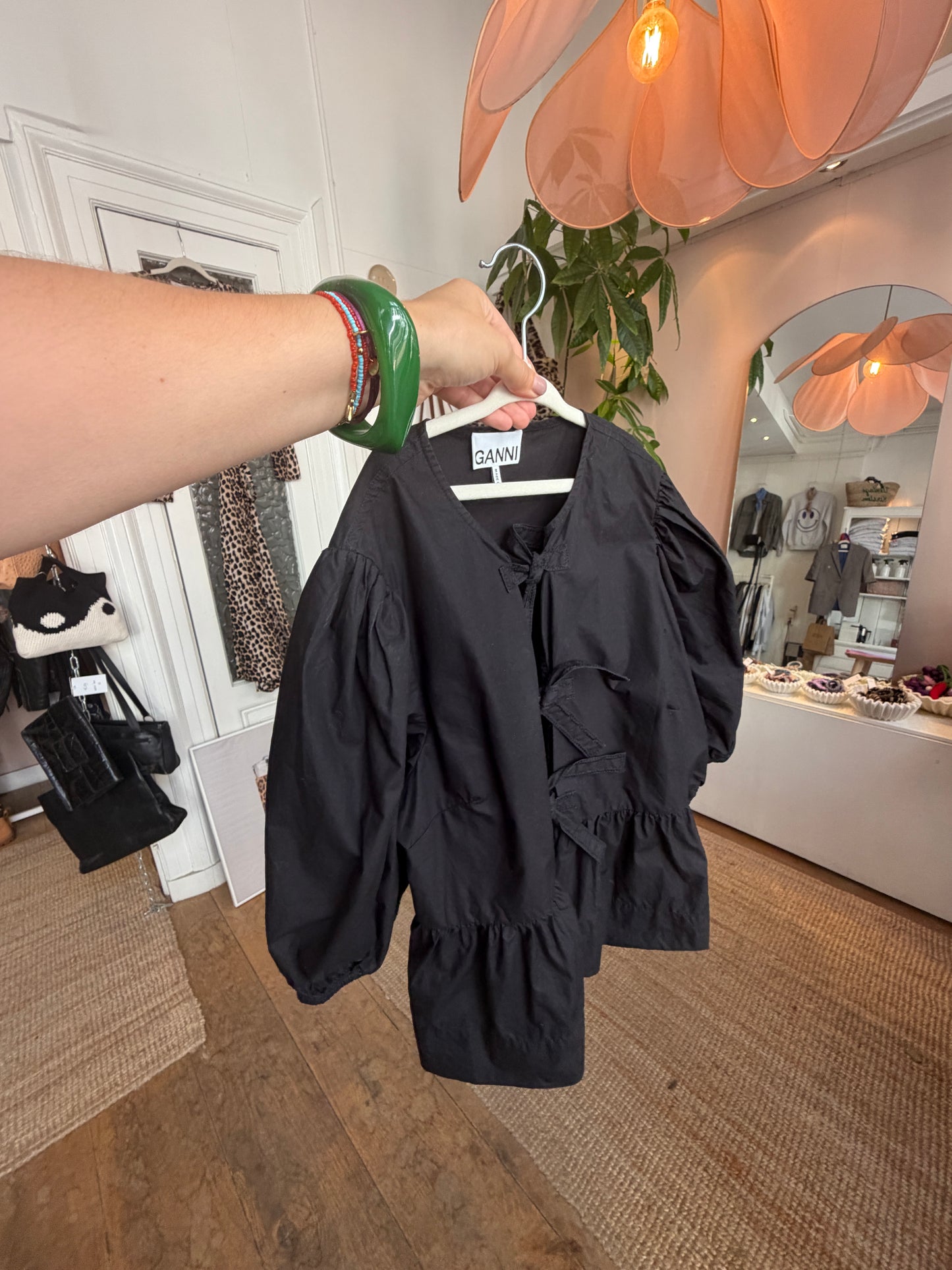 GANNI blouse black