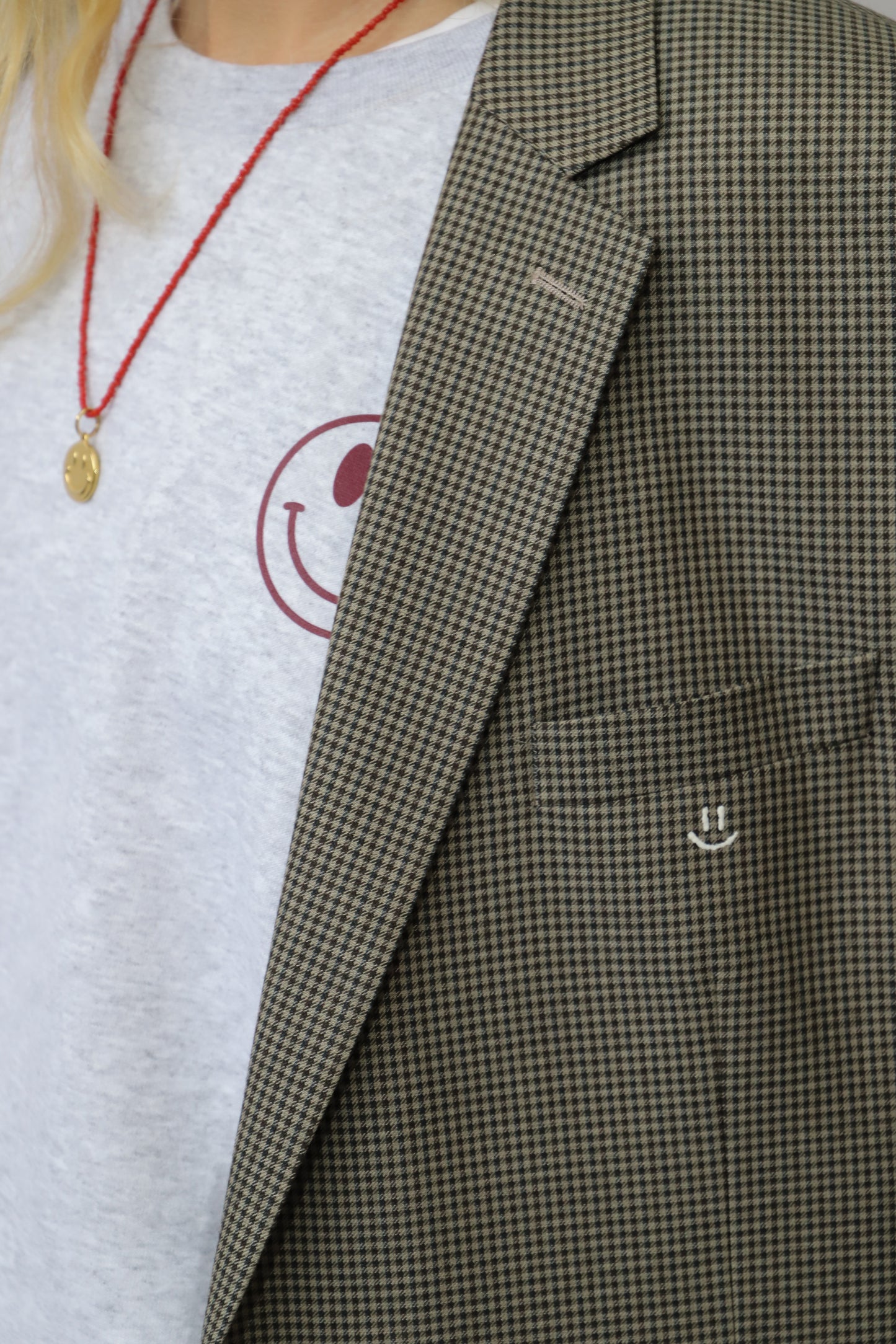 Vintage Kirsten smiley sweater burgundy/brown